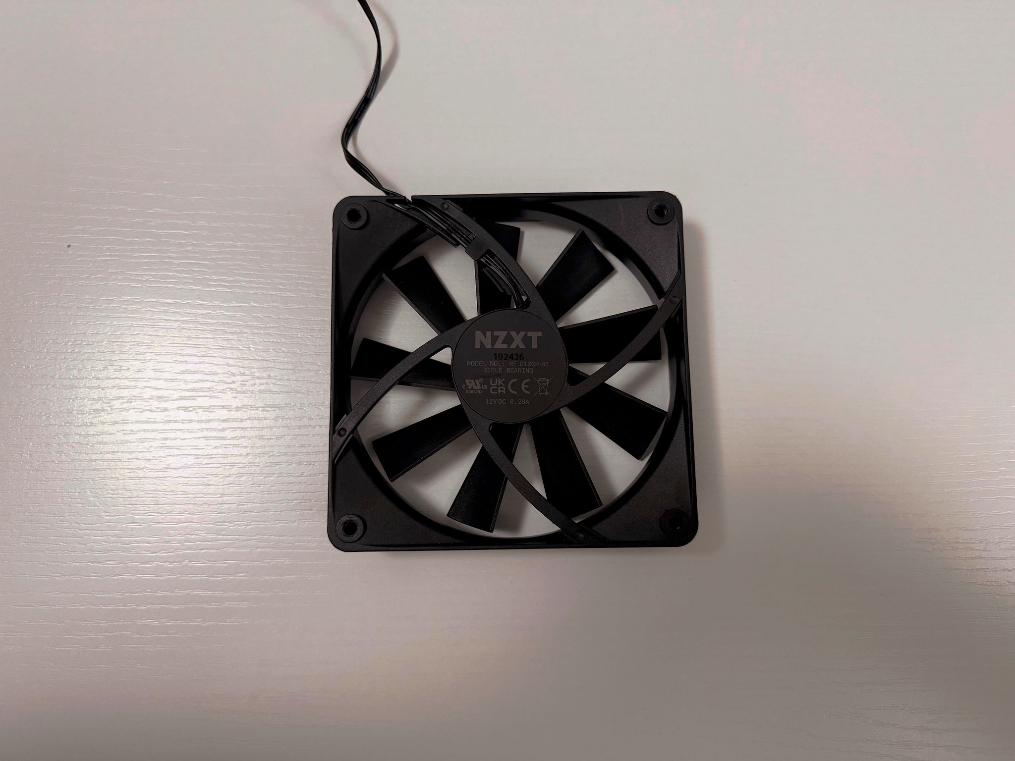 3x NZXT 120mm Rifle Bearing Quiet Airflow Case Cooling Fan 3-PIN RF-Q12CR-B1