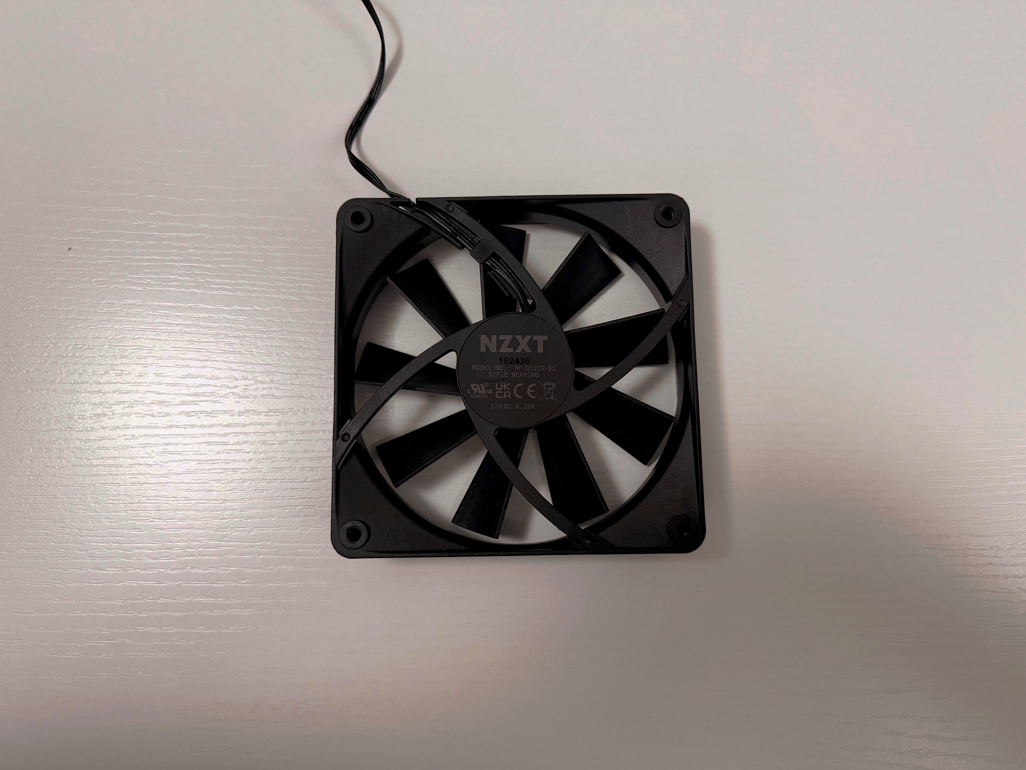 3x NZXT 120mm Rifle Bearing Quiet Airflow Case Cooling Fan 3-PIN RF-Q12CR-B1