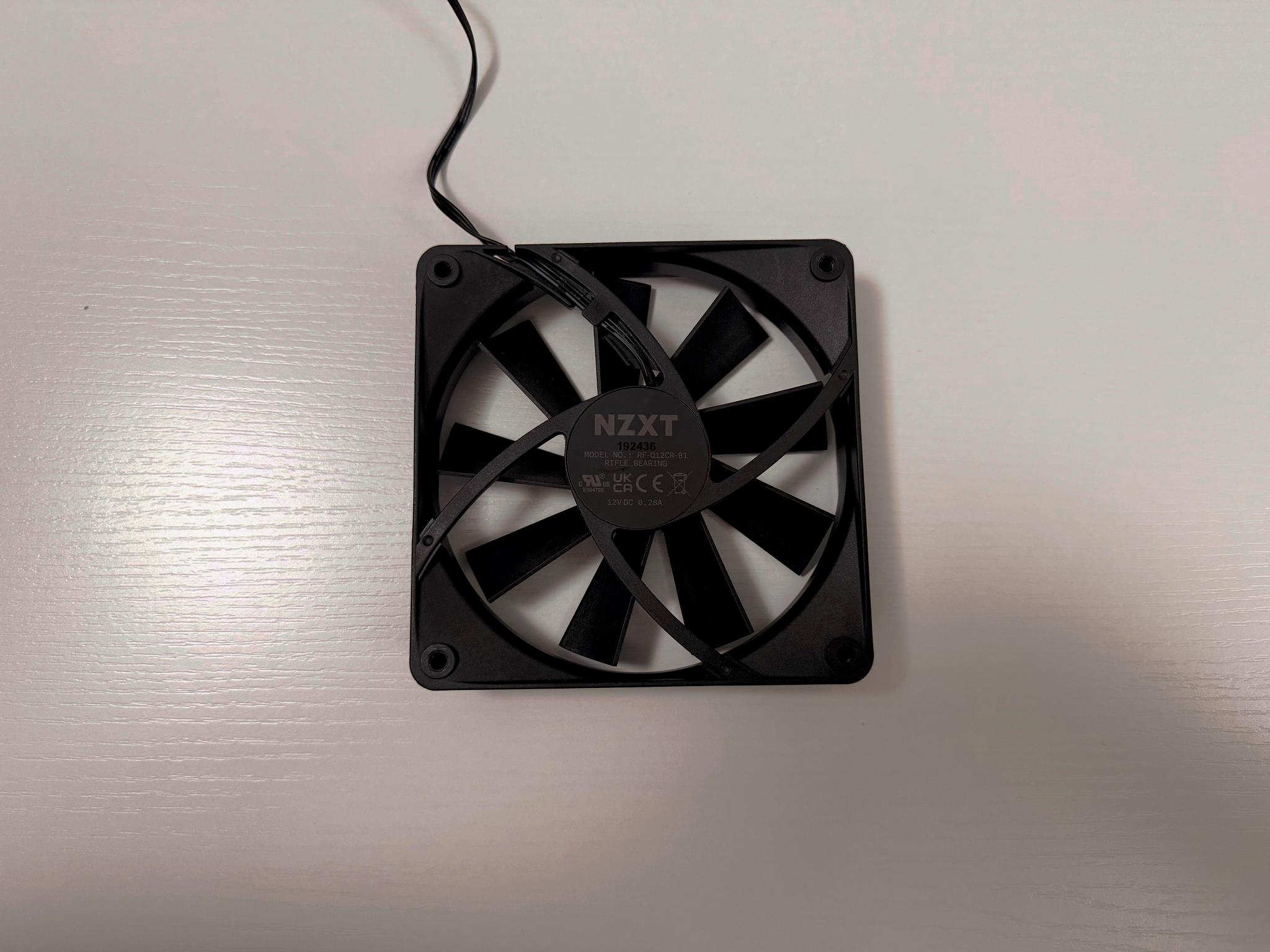 3x NZXT 120mm Rifle Bearing Quiet Airflow Case Cooling Fan 3-PIN RF-Q12CR-B1