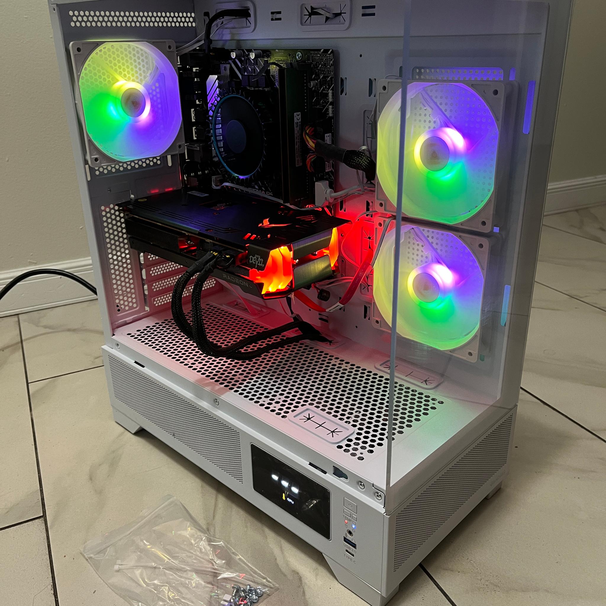 AMD RX 6600 XT, Intel Core i3-12100, 16GB RAM, 4.2 TB Storage, High FPS Gaming PC w/ Wi-Fi & BT
