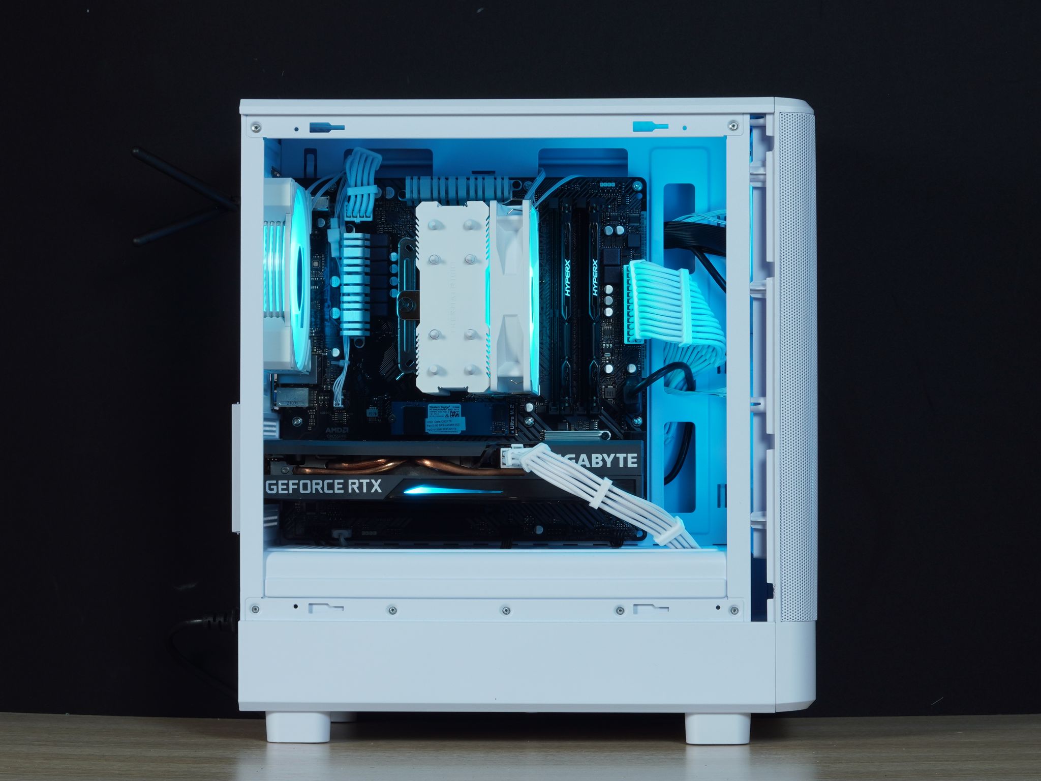 🧊Frost🧊RTX 3060ti, Ryzen 5 5500, 16GB DDR4 RAM, 512GB SSD w/ Wifi |1080p Gaming PC|