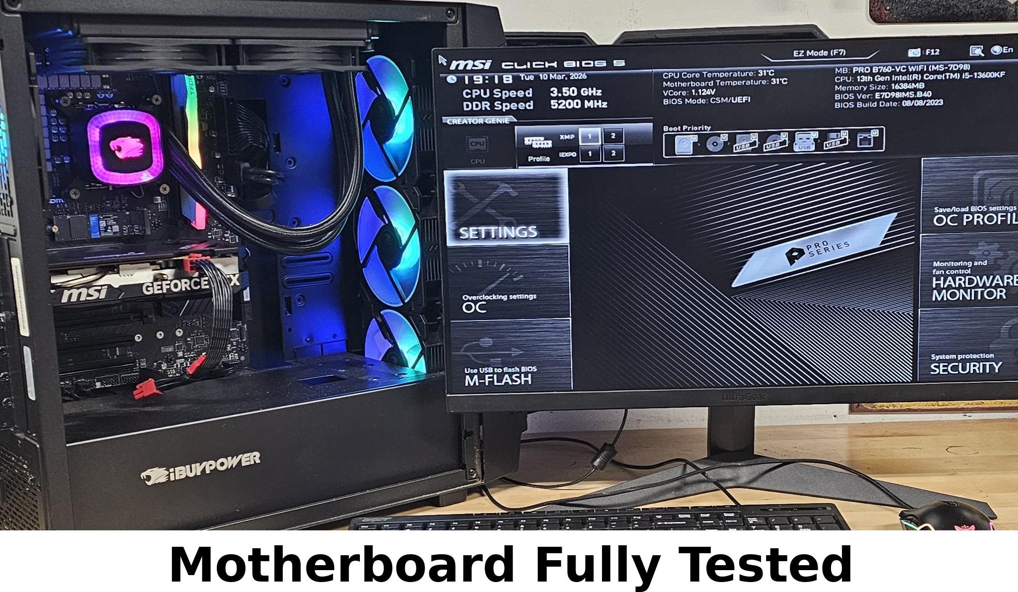 PRO B760-VC WiFi LGA1700 ATX MSI Pro Series Motherboard