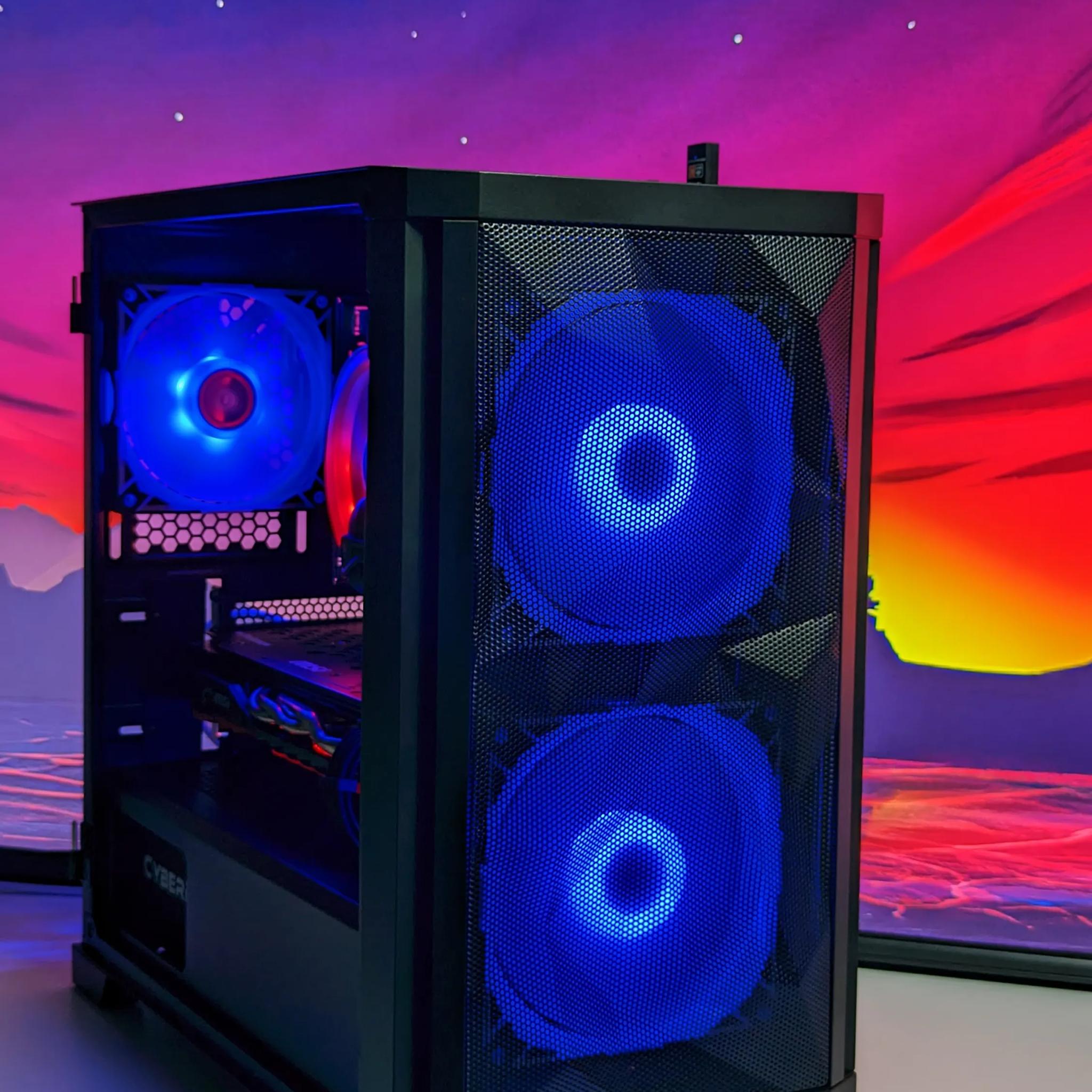 🥷⚫Snake Eyes🥷⚫-Gaming PC-AMD RX 580 4GB-AMD Ryzen 5 2600-16GB DDR4 RAM-512GB NVME