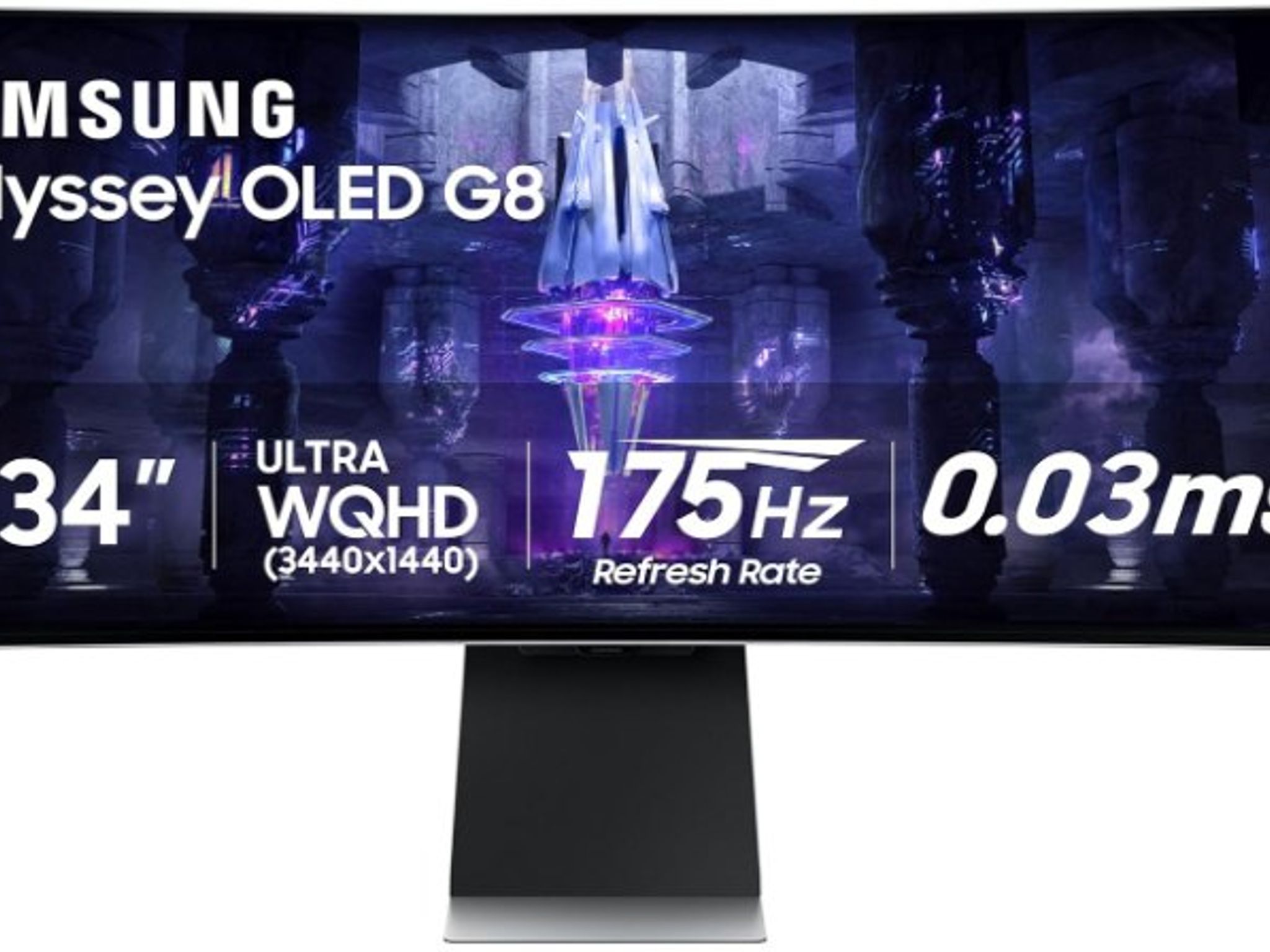 Samsung Odyssey OLED G8 Monitor 34" 3440x1440 175Hz 0.03ms