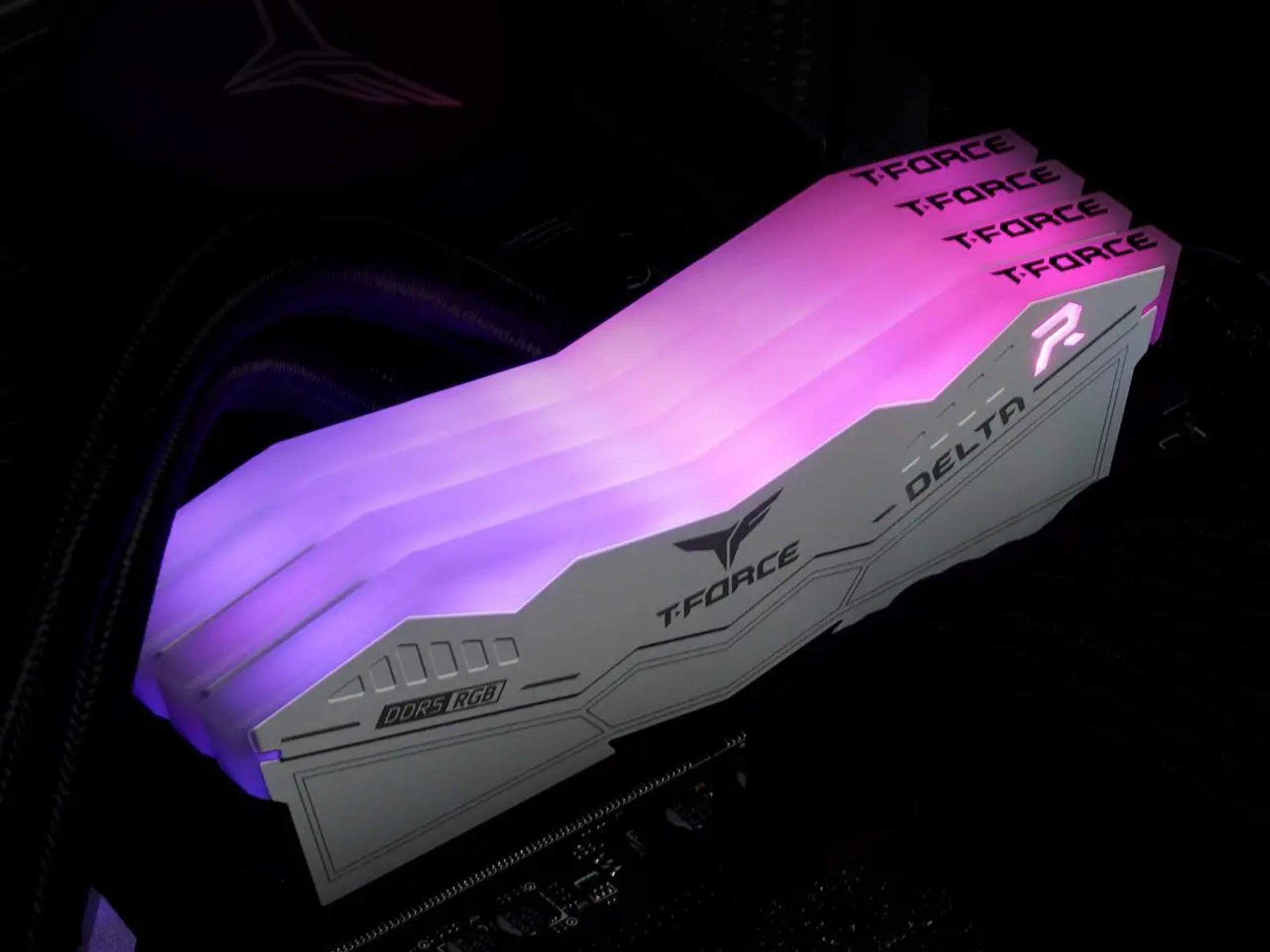 TEAMGROUP T-Force Delta RGB 16GB (2 x 8GB) DDR5-6000 RAM (White)