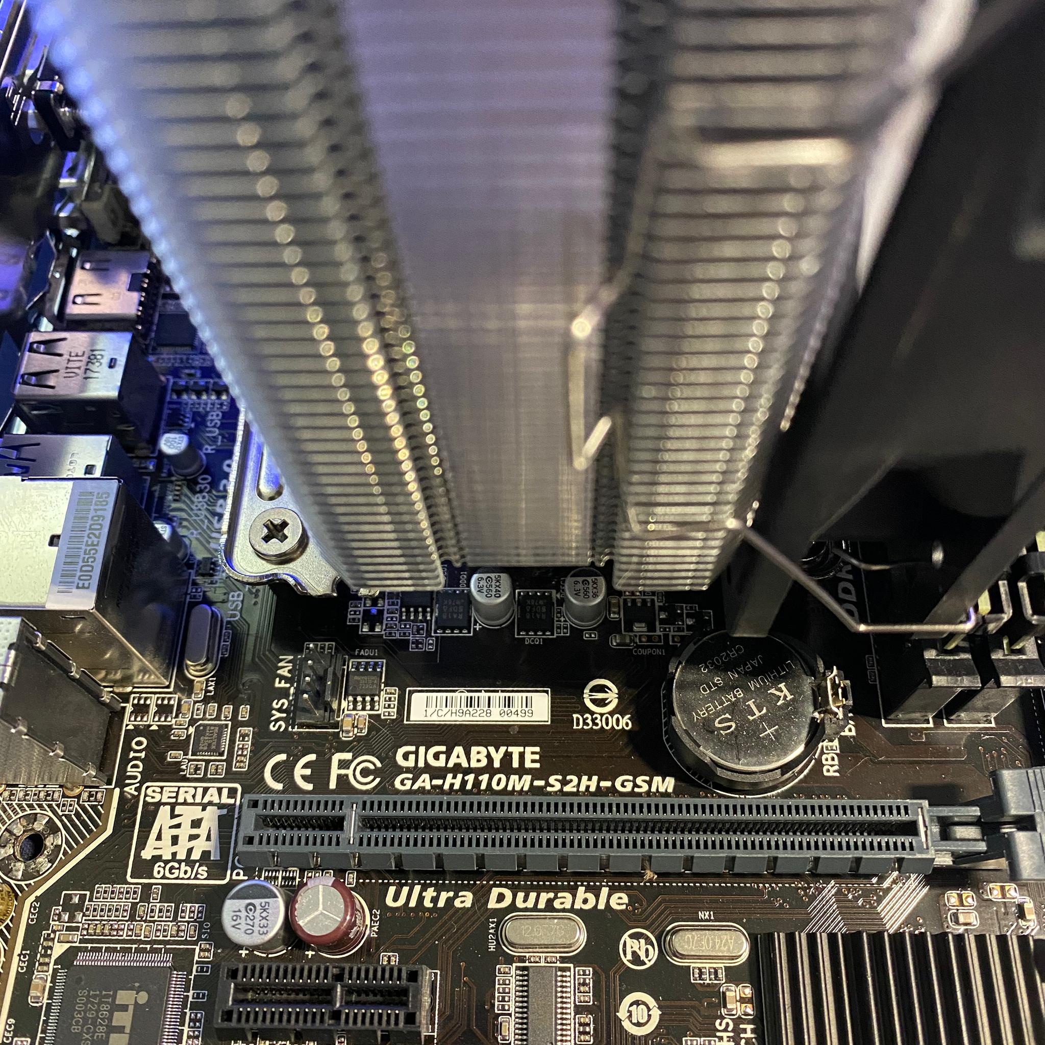 Budget Gaming Combo! H110 MB, i7 6700, 16gb of ddr4 2666, Thermal Right Burst Assassin CPU Cooler.