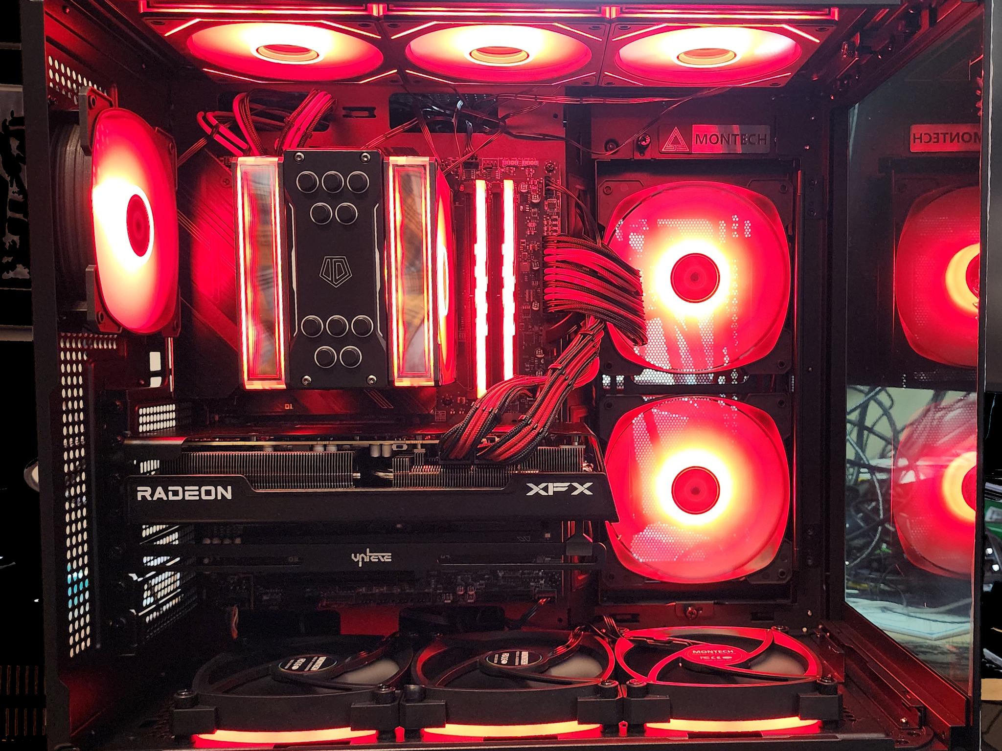 Intel i5 14400 AMD XFX Speedster SWFT 210 Radeon RX 7600 XT 16 GB  MSI Tomahawk MAG MAX 32GB DDR5