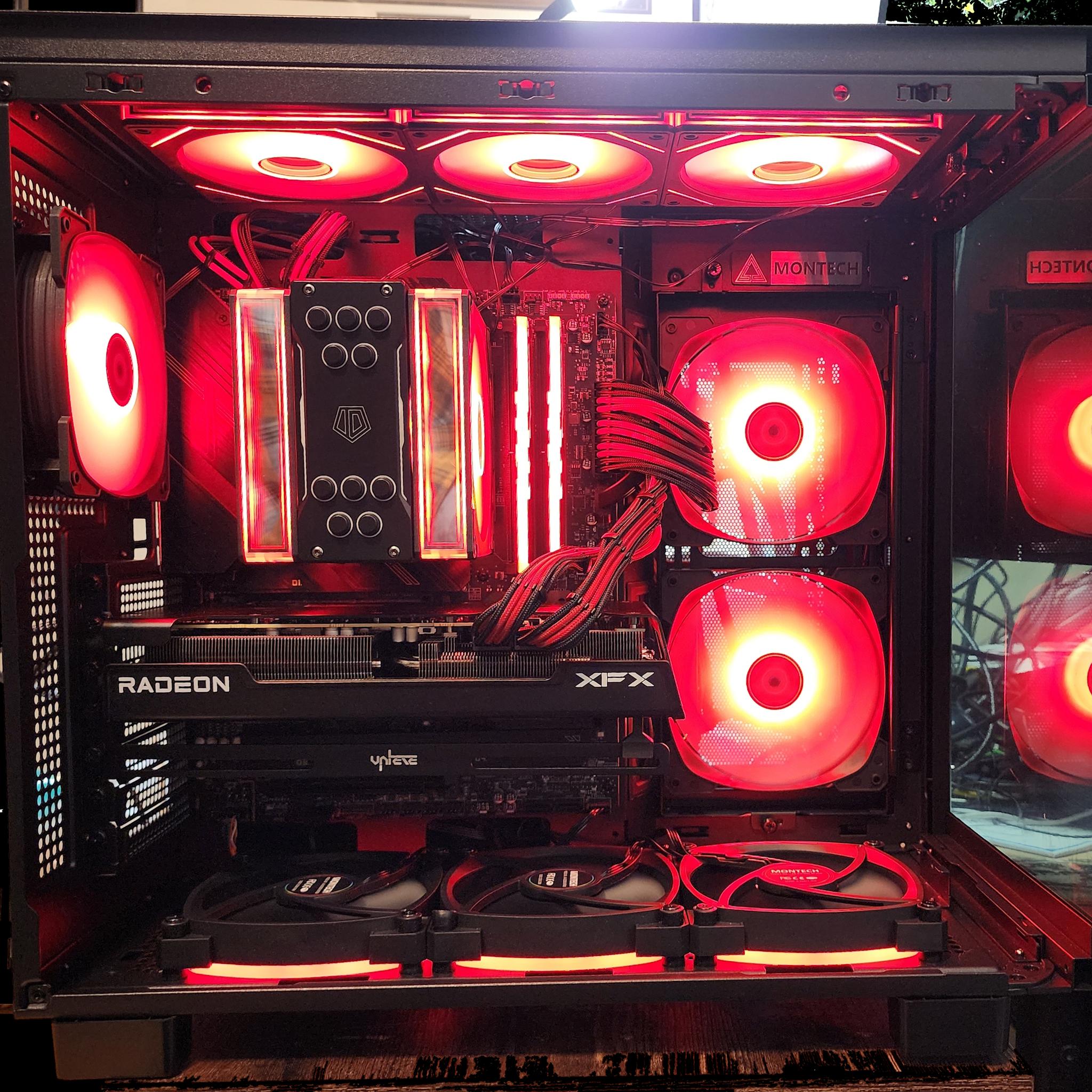 Intel i5 14400 AMD XFX Speedster SWFT 210 Radeon RX 7600 XT 16 GB  MSI Tomahawk MAG MAX 32GB DDR5