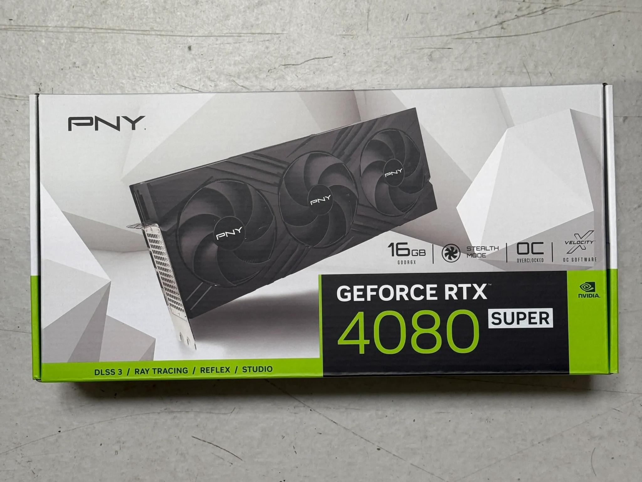 PNY RTX 4080 Super VERTO OC 16GB - Brand new sealed box !