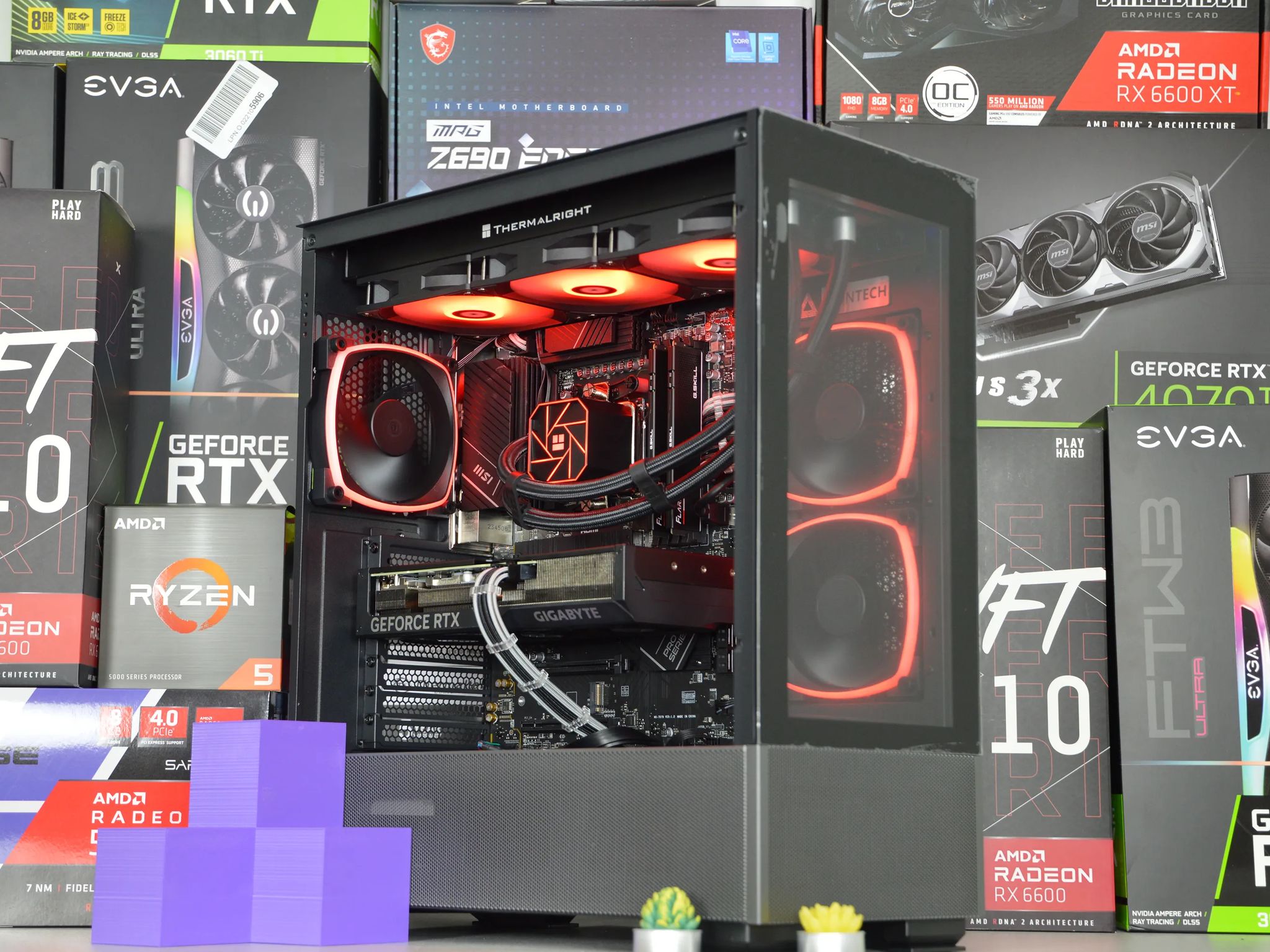 ⚡⚡| RTX 4070 12GB| RYZEN 7 7700X | 32 GB DDR5 RAM | 2TB NVME SSD | Electric Night |