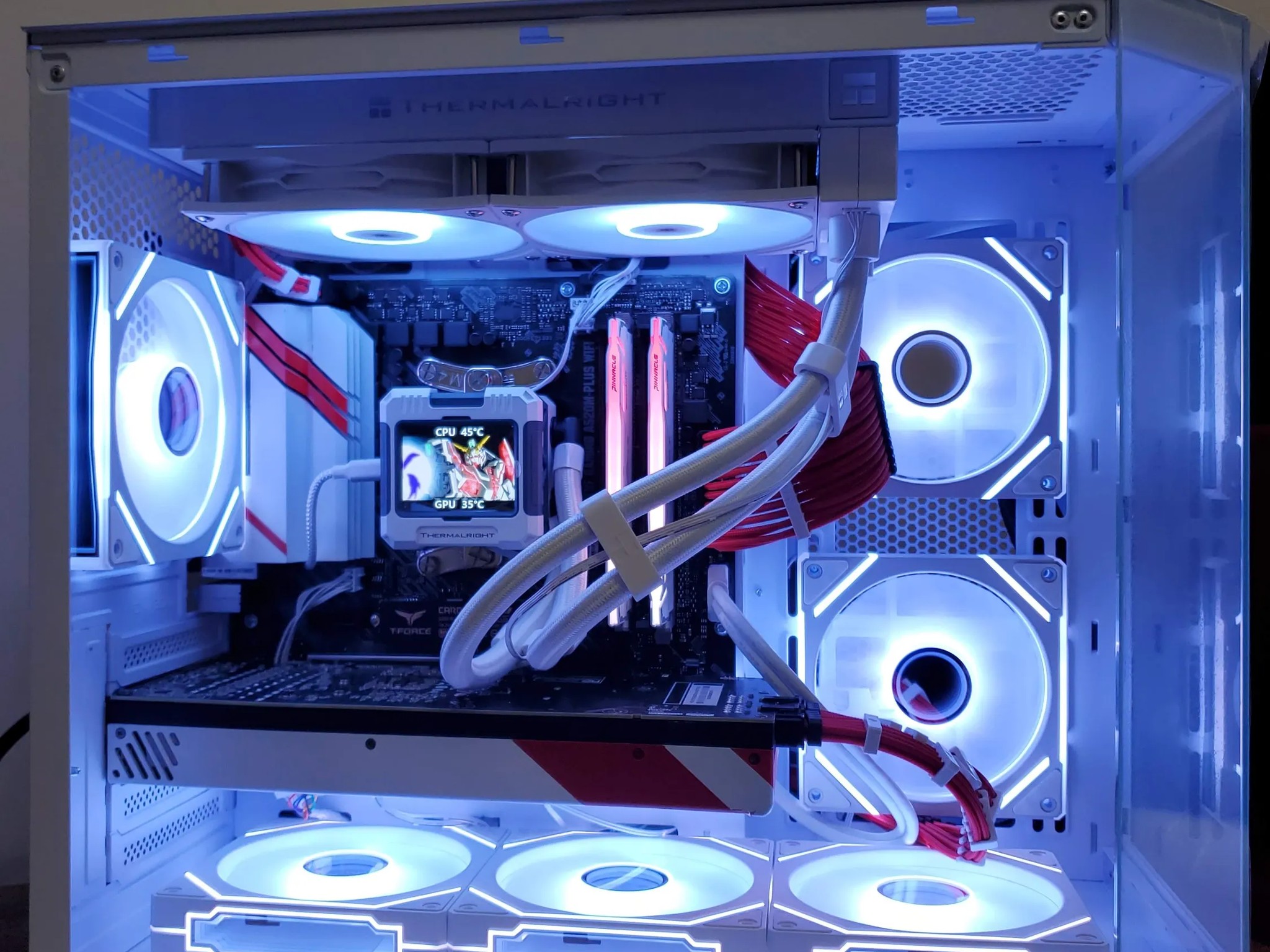 *White Base* Custom Gaming PC | RTX 3070 | Ryzen 5 | LCD AIO | 32GB DDR4 RAM | 1TB NVME SSD | Wifi