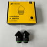 Corsair Hydro X Series 45 Degree Rotary Adapter - Black - 2 Pack  ( SHIP TODAY )