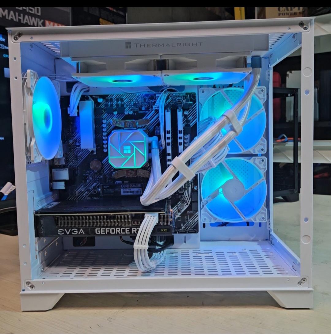 "Whiteout" Watercooled RTX 3060Ti / R5 5500 Gaming PC!