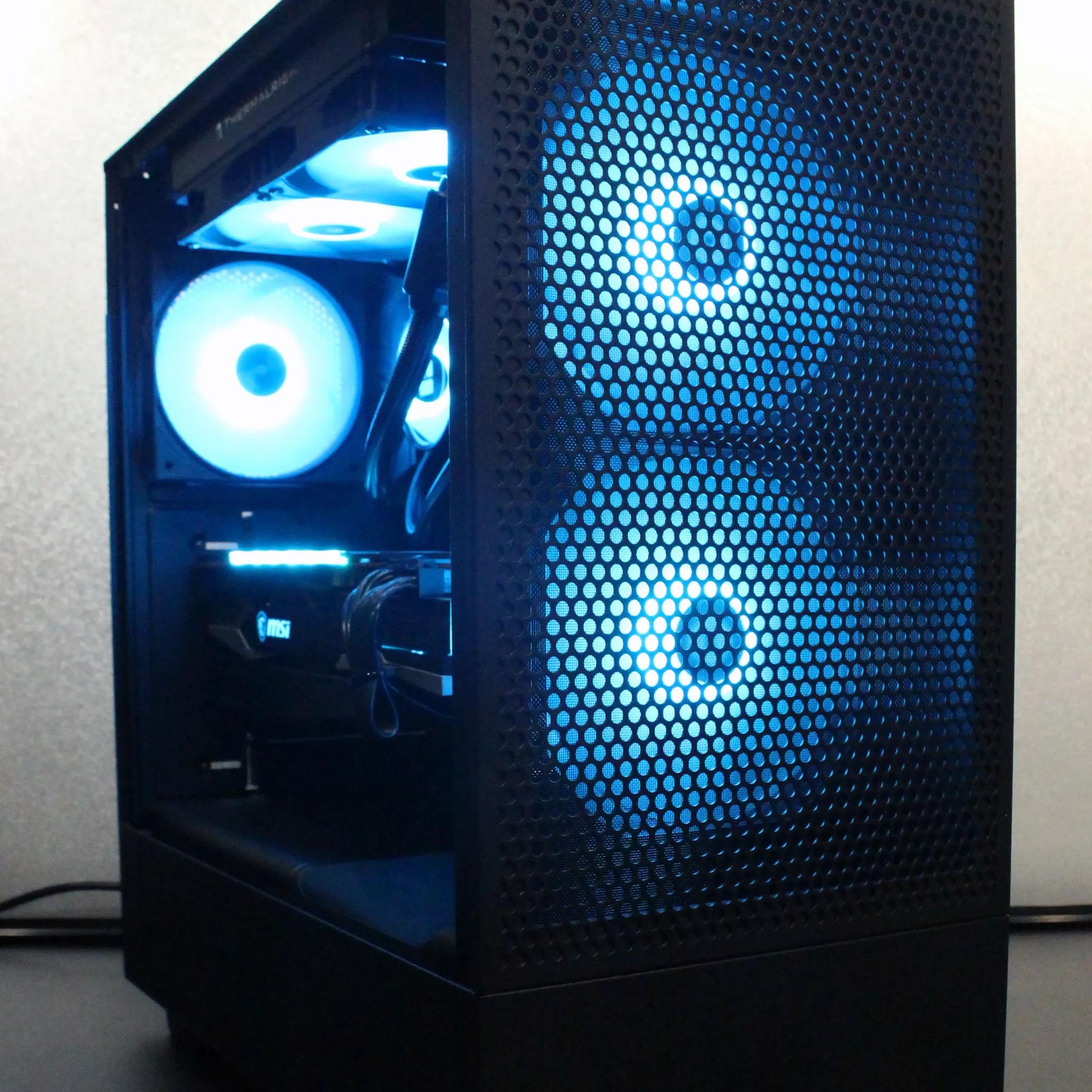 ARGB Water Cooled Gaming PC / Ryzen 5 5600X / RX 6800 16GB / 16GB DDR-4 3600 / 1TB / Windows 11 Pro