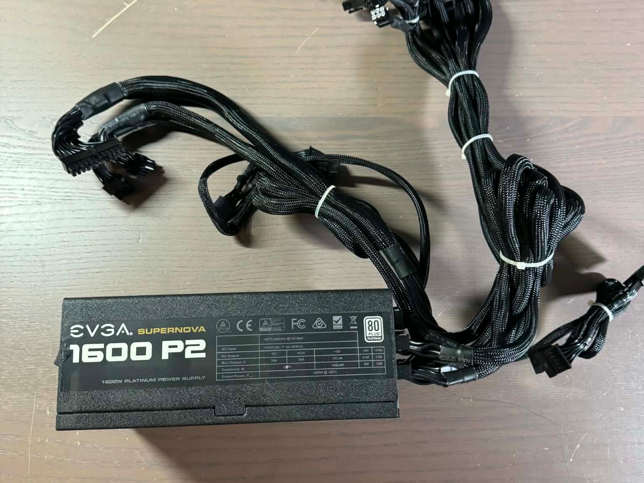 EVGA Supernova 1600W P2 80+ Platinum Power Supply 220-P2-1600 PSU