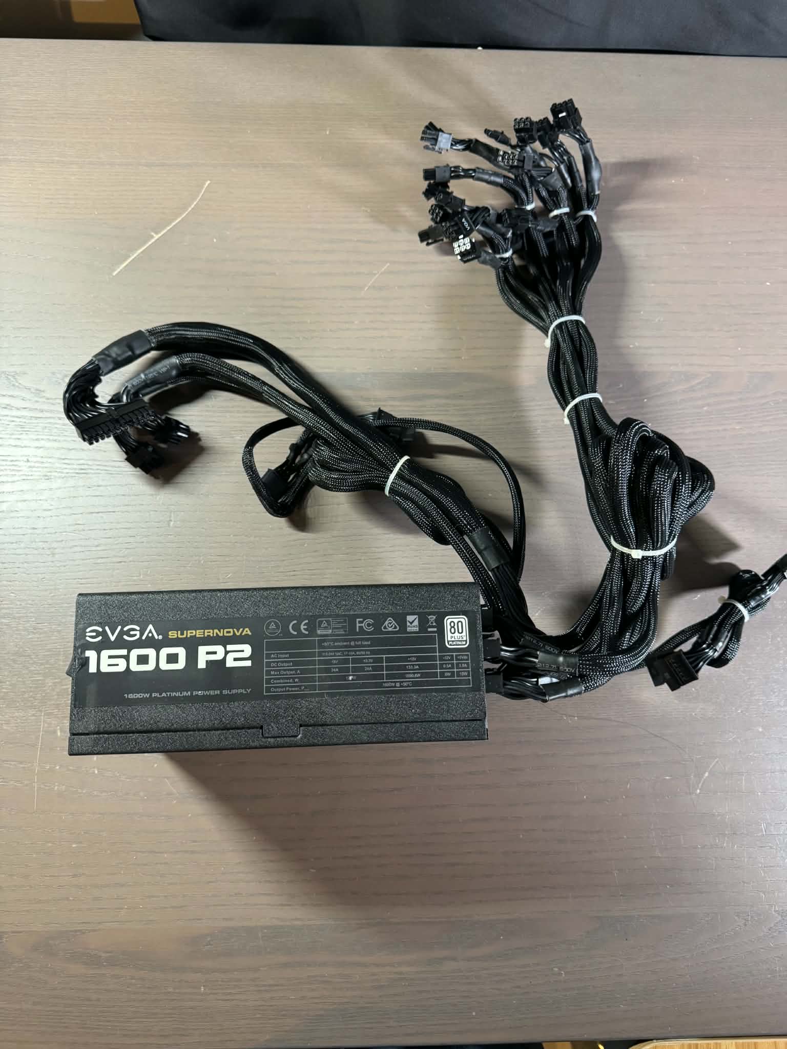 EVGA Supernova 1600W P2 80+ Platinum Power Supply 220-P2-1600 PSU