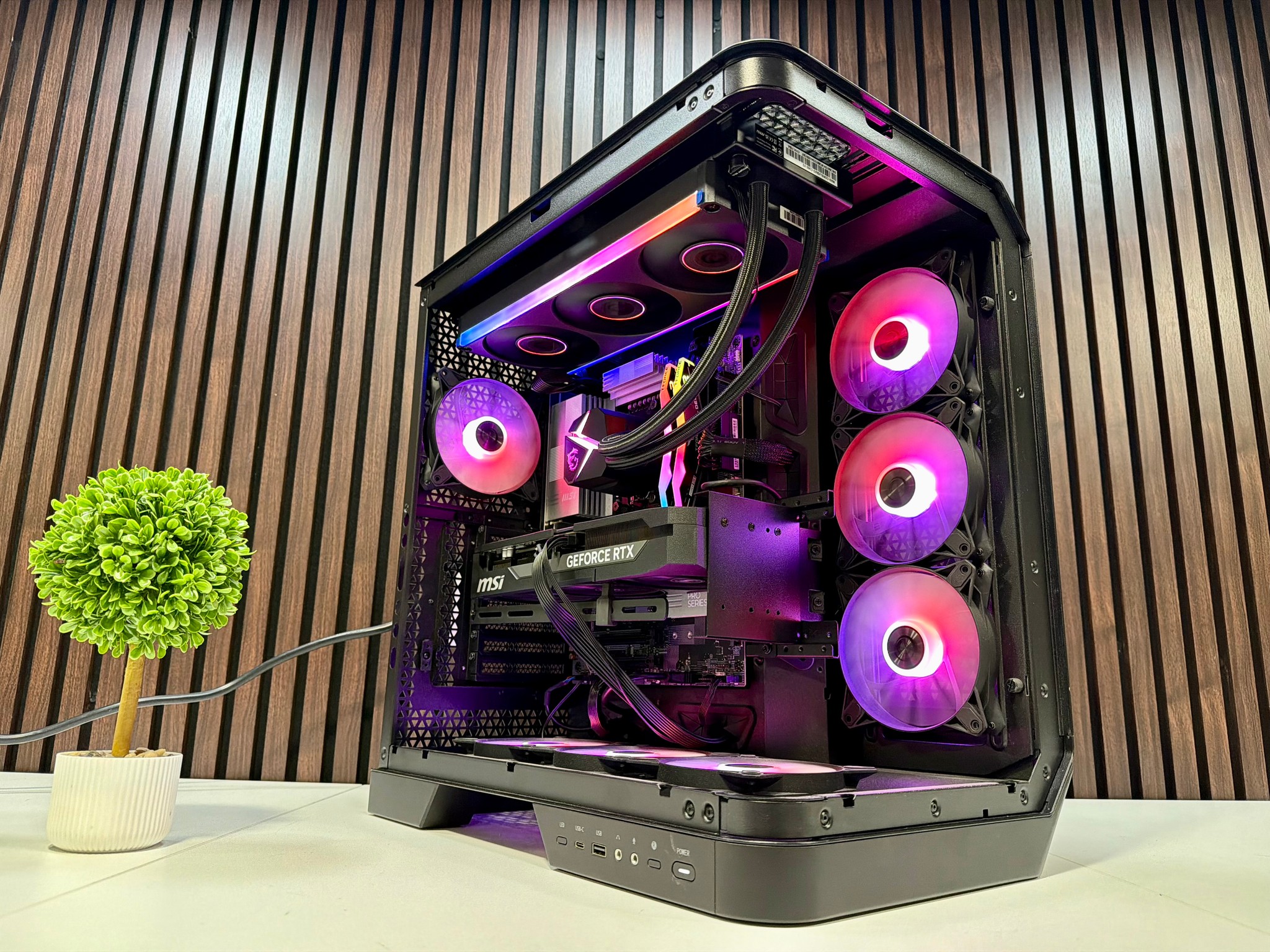 MSI Vision ZS 9NVV-1275US RTX 5080 | Ryzen 9800X3D | 64GB DDR5 | 2TB M.2 | 850 Watt Gold PSU | AIO