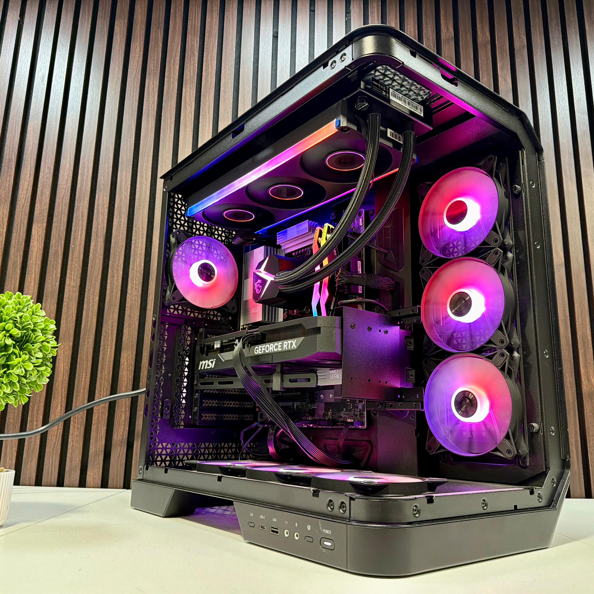 MSI Vision ZS 9NVV-1275US RTX 5080 | Ryzen 9800X3D | 64GB DDR5 | 2TB M.2 | 850 Watt Gold PSU | AIO