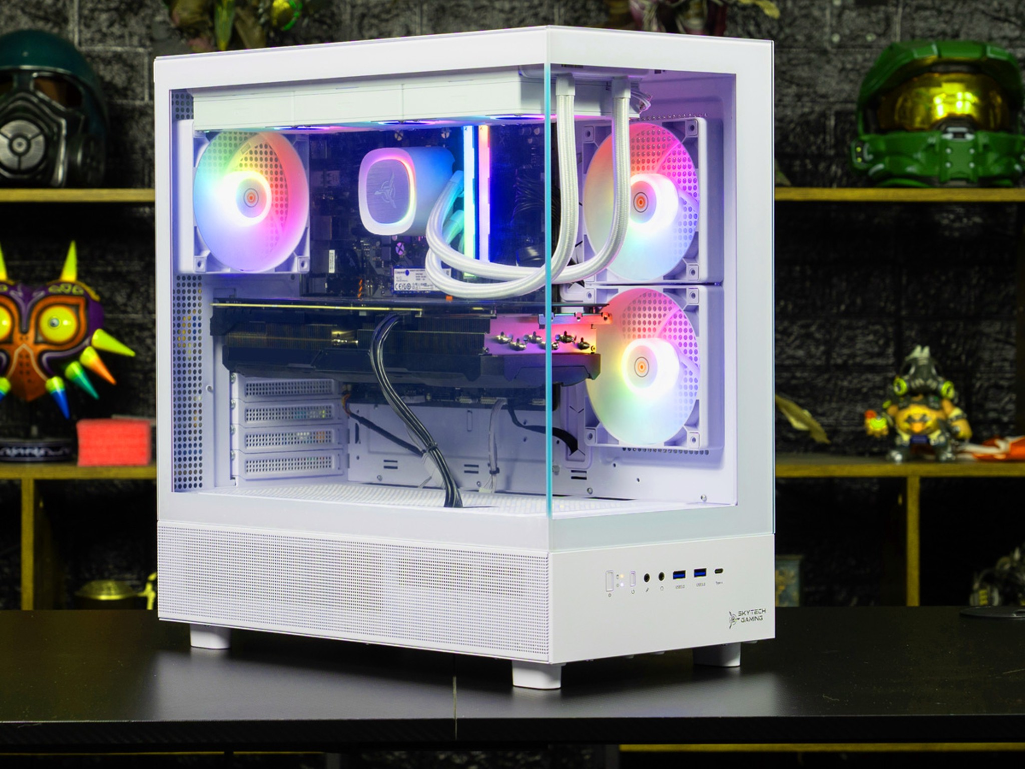 NEW & MUST GO SKYTECH AZURE 3 Gaming PC | RTX 5070 | 32GB RGB RAM | 1TB SSD | AMD 7700 | Win 11 HOME
