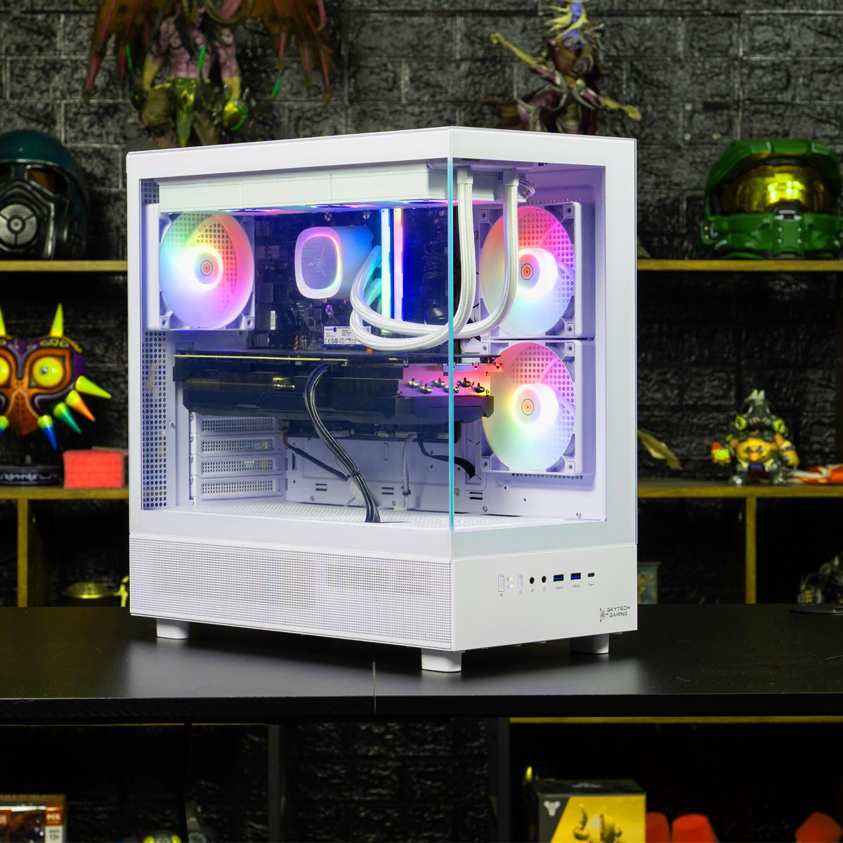 NEW & MUST GO SKYTECH AZURE 3 Gaming PC | RTX 5070 | 32GB RGB RAM | 1TB SSD | AMD 7700 | Win 11 HOME