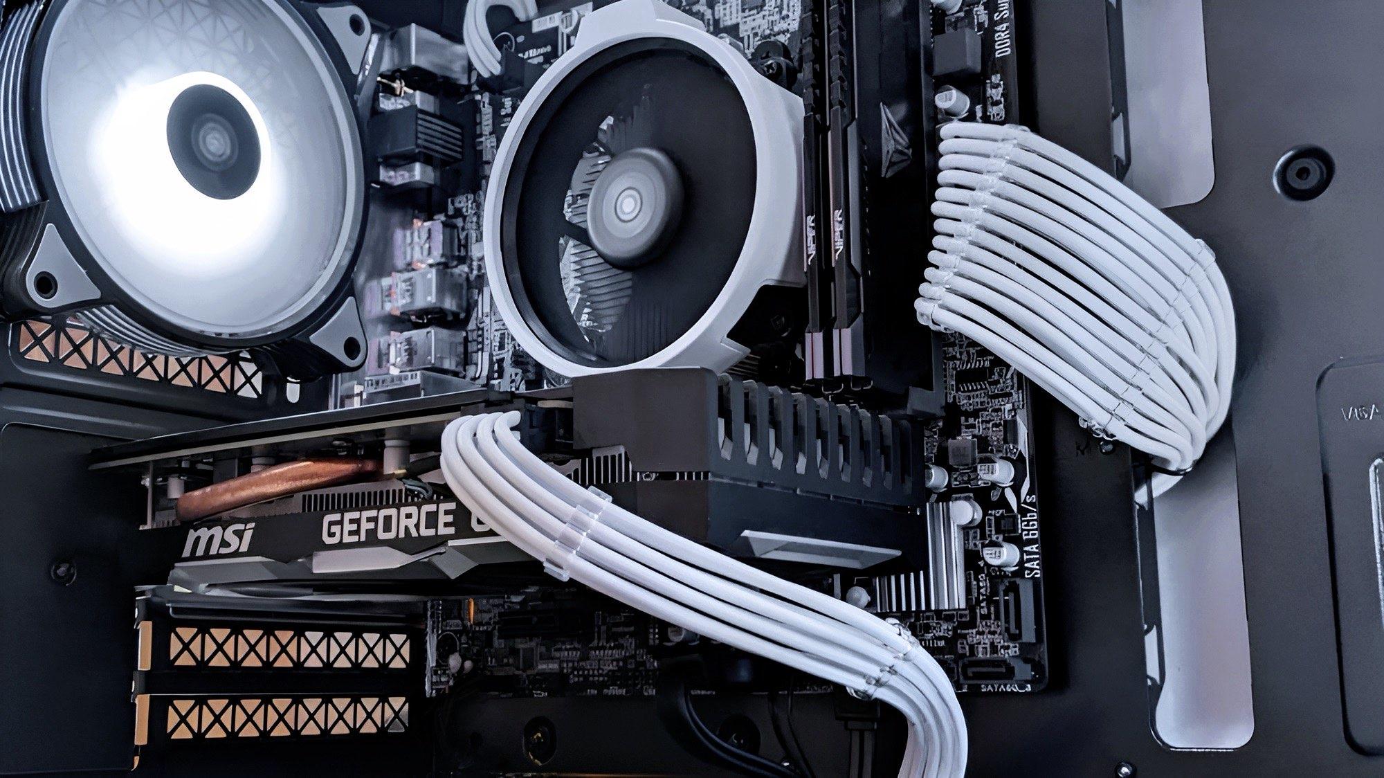 WHITE - AMD Wraith Stealth Socket AM4/AM5 4-Pin Custom Painted Stock Cooler (Multiple Qty Available)