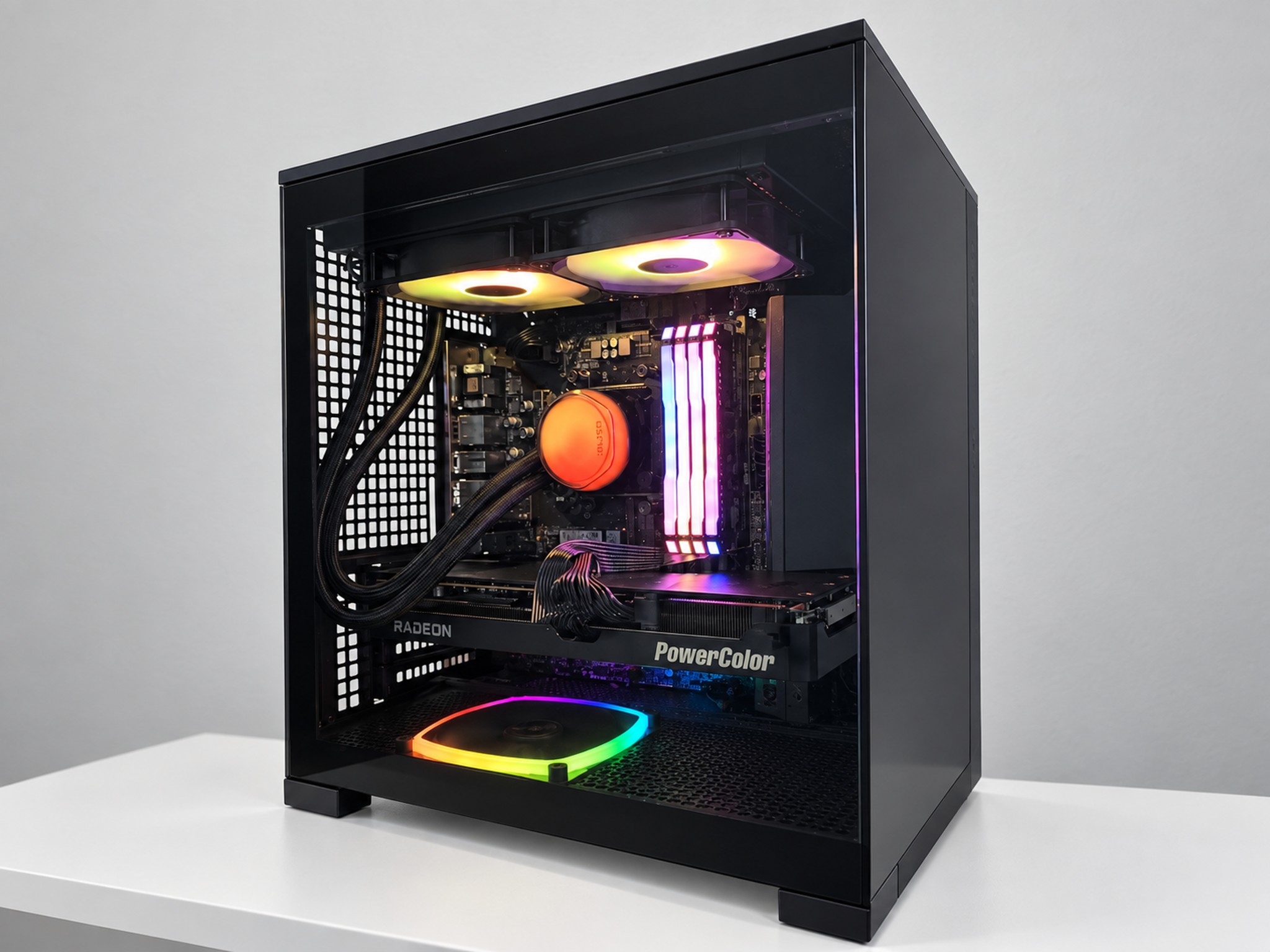 RX 9070 16GB 4K Gaming PC | Ryzen 7 5800X3D 8-Core | 64GB DDR4-3600 | 1TB NVMe | Wi-Fi | Bluetooth