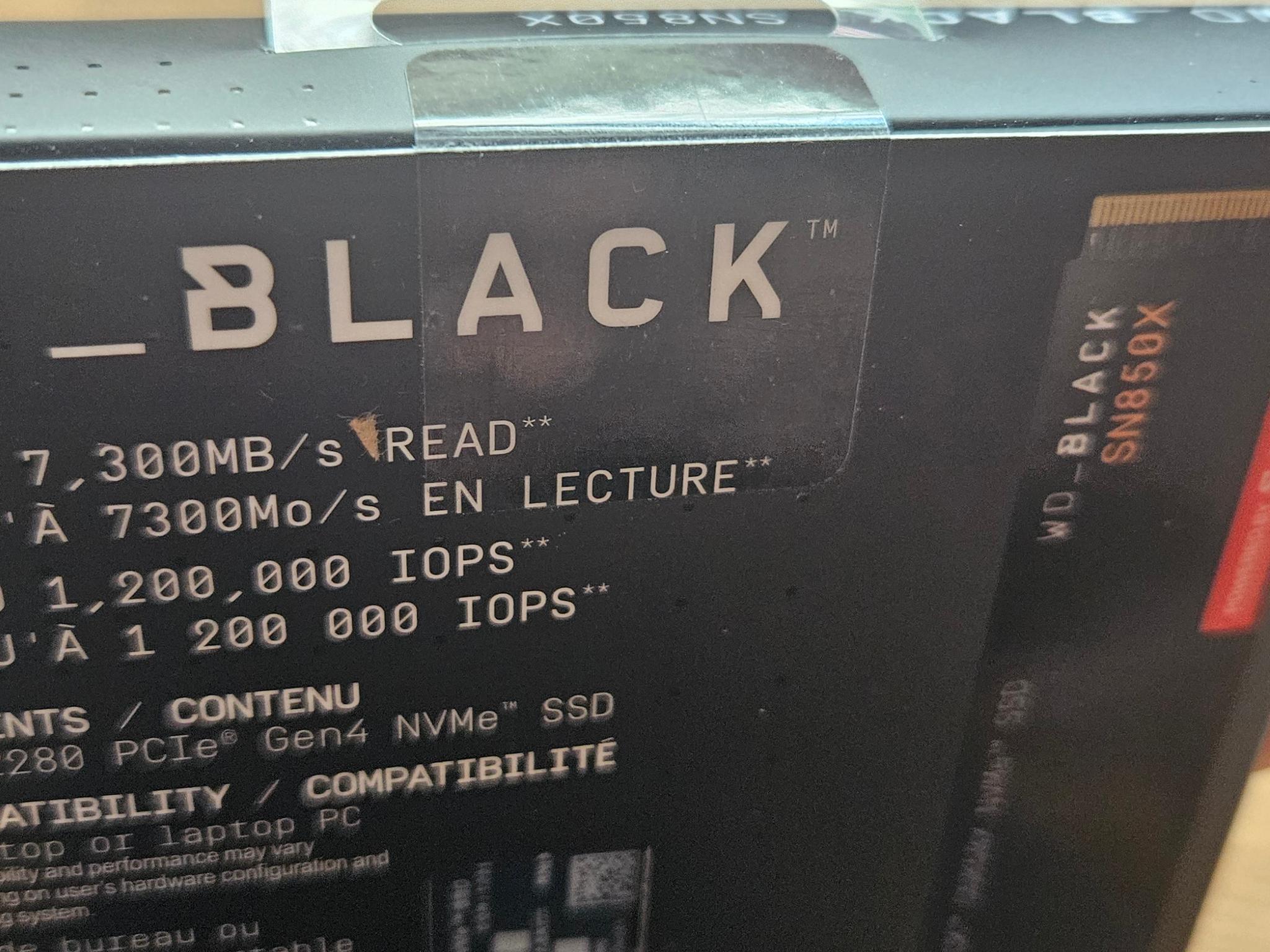 **NEW IN BOX** WD Black SN850X 2TB NVMe