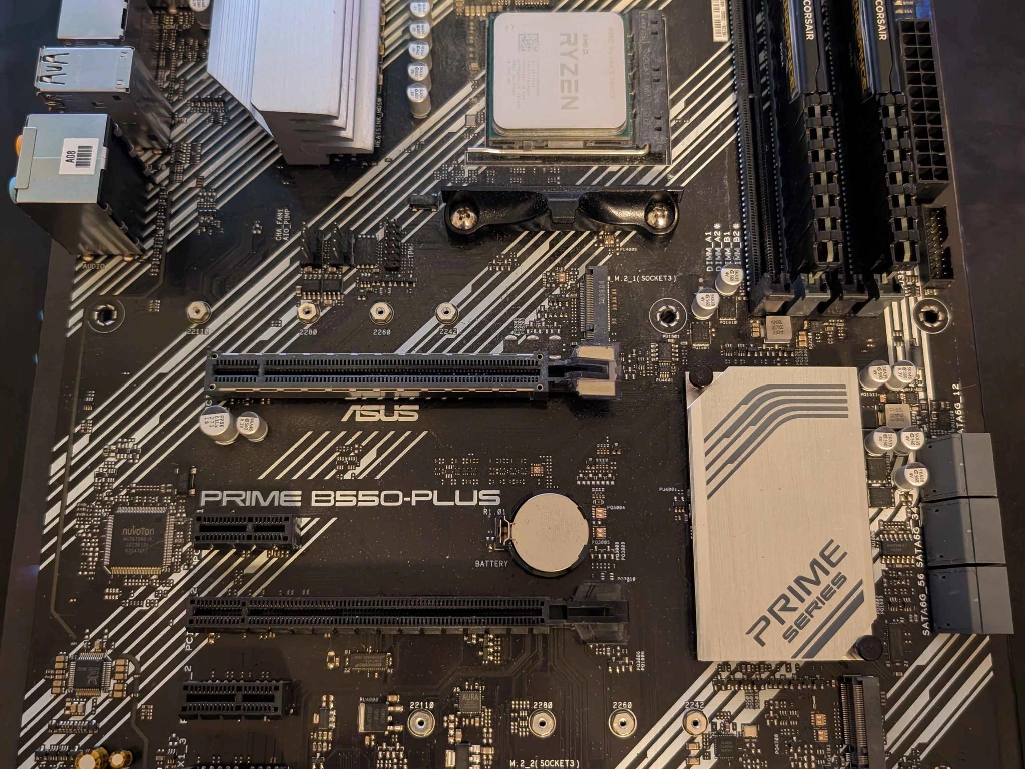 AMD Ryzen 5 5600x, ASUS PRIME B550-PLUS, 32GB DDR4 3600 CL18