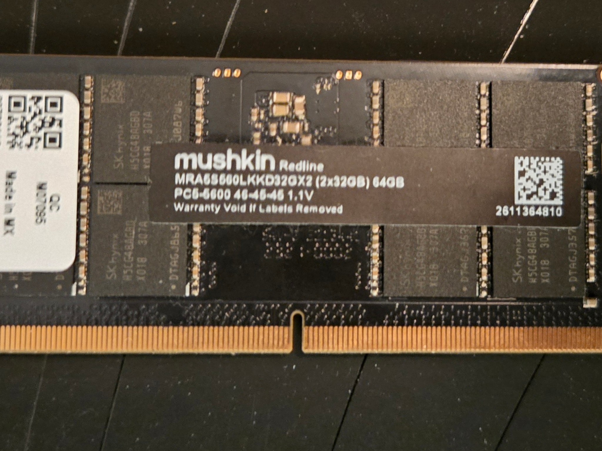 32GB Mushkin Redline DDR5 5600mhz Sodimm Laptop Memory