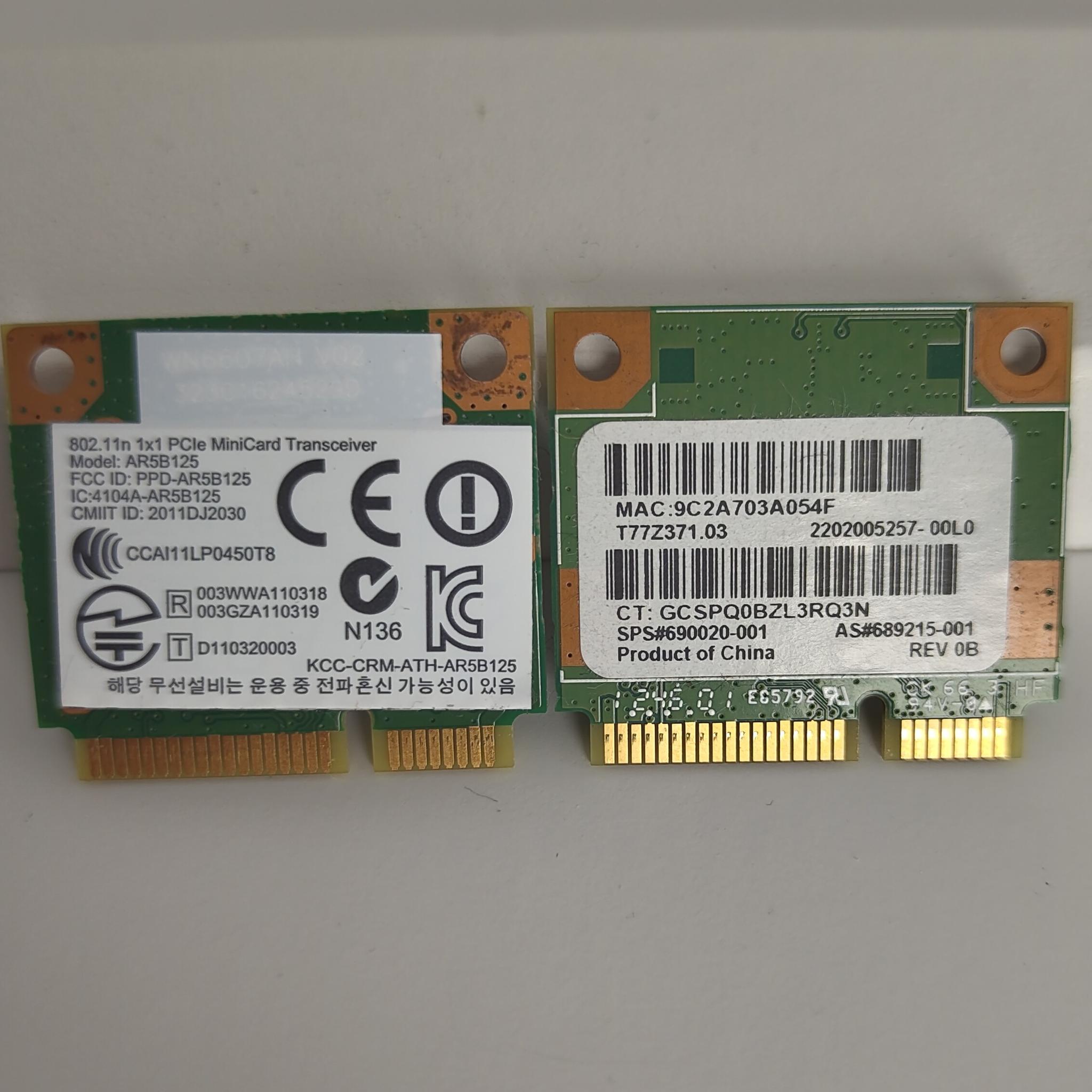 M.2 WiFi Adapters (No Antenna)