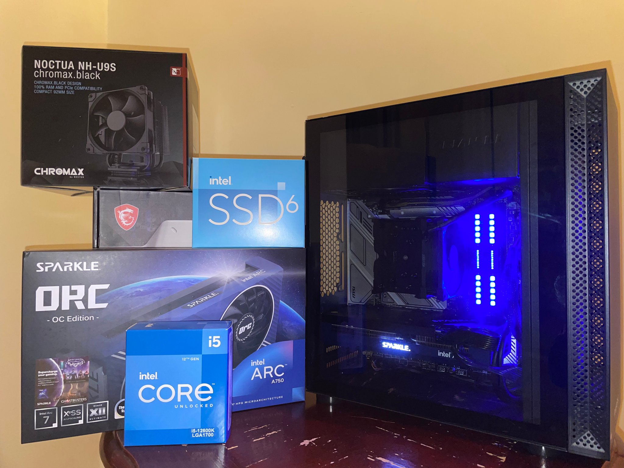 🔷The Blue Alchemist🔷 | Core i5-12600K | Arc A750 | 32GB DDR5 Dom Plat RAM | Intel 1TB NVMe SSD