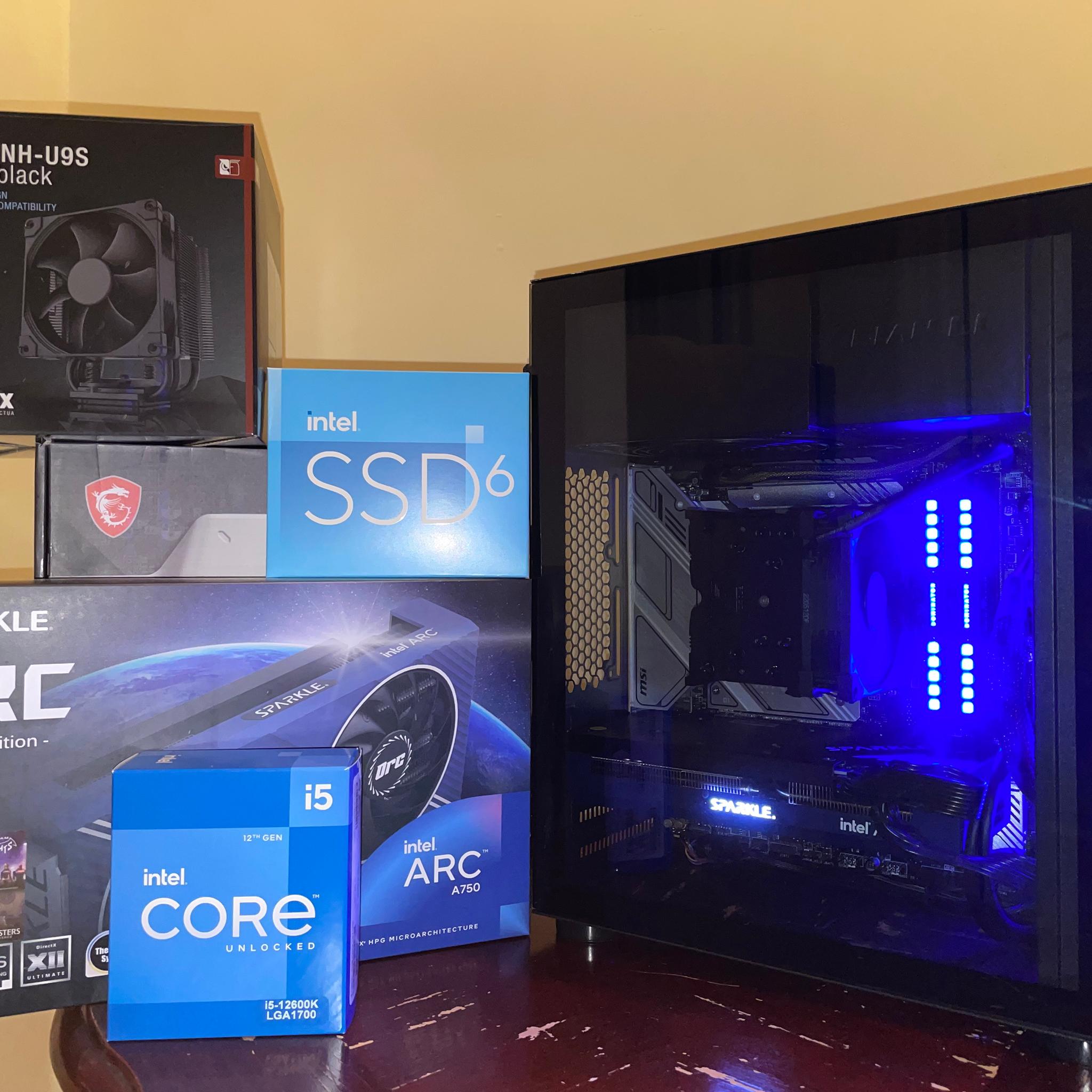 🔷The Blue Alchemist🔷 | Core i5-12600K | Arc A750 | 32GB DDR5 Dom Plat RAM | Intel 1TB NVMe SSD