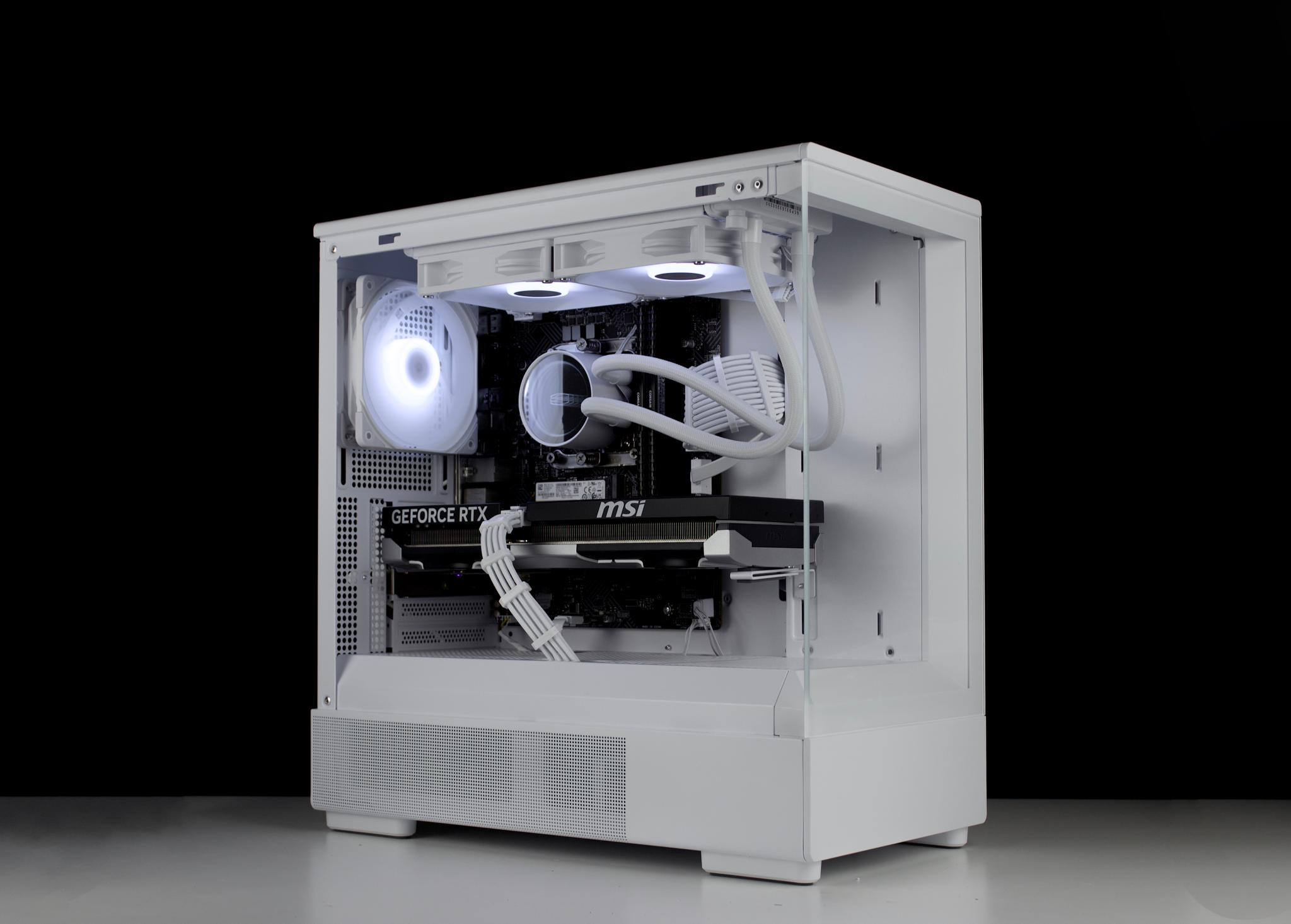 🧊❄️🧊 White Gaming PC – RTX 5060 TI, Intel i5 12600K, 32GB RAM, 1TB SSD - WiFi, BlueTooth 🧊❄️🧊