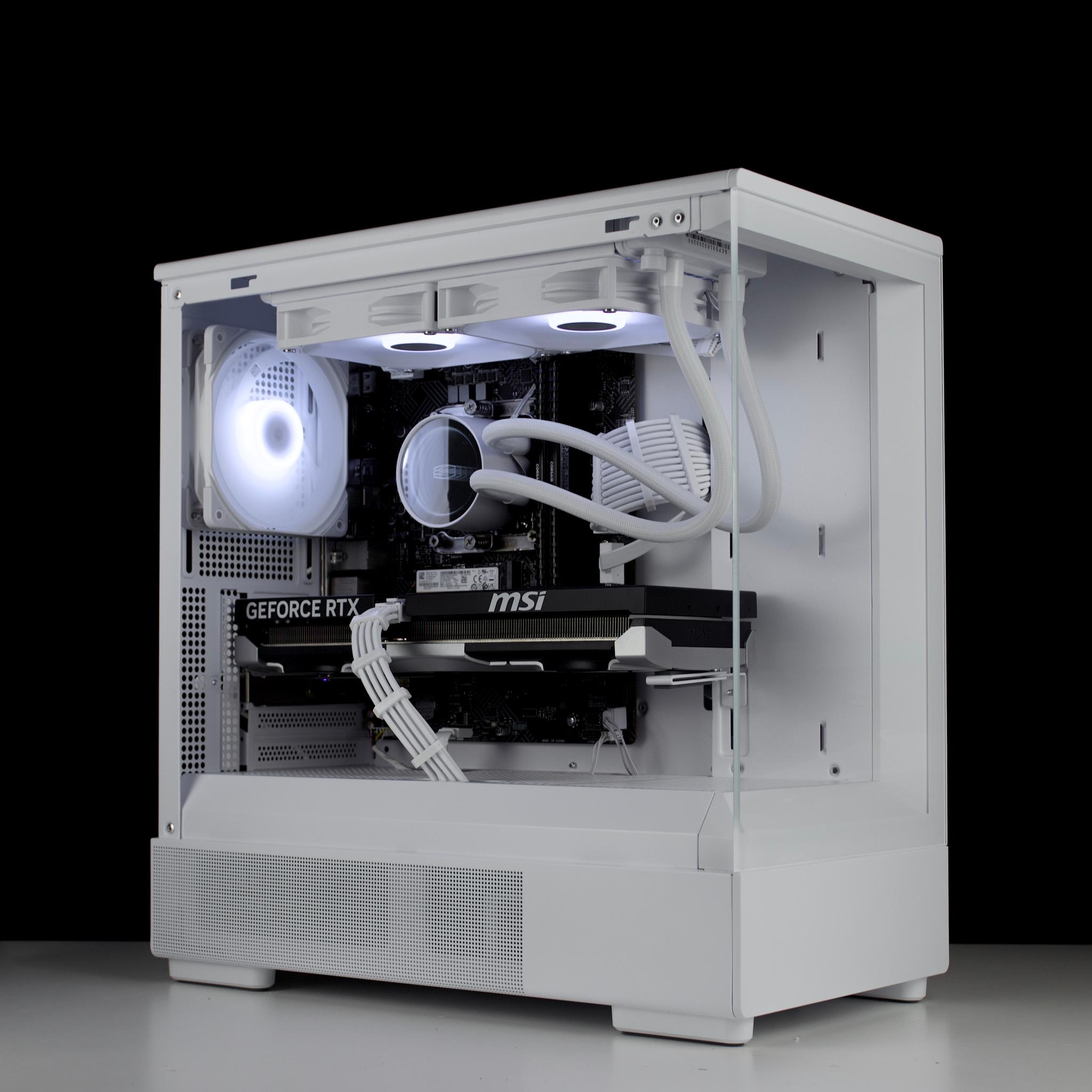 🧊❄️🧊 White Gaming PC – RTX 5060 TI, Intel i5 12600K, 32GB RAM, 1TB SSD - WiFi, BlueTooth 🧊❄️🧊