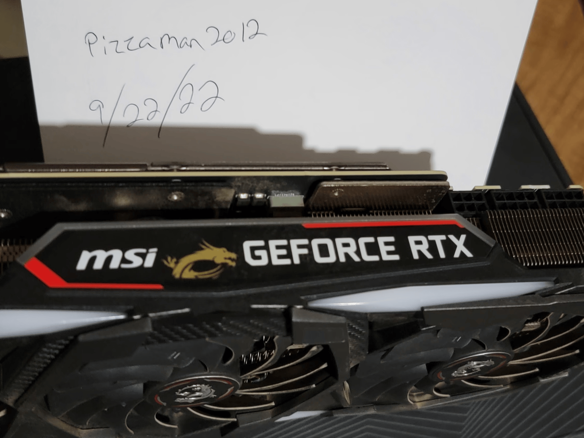 MSI 2080Ti works great just upgraded, cross posted to reddit. Priced to sell!