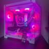 White 1080p/1440p Gaming PC – Liquid Cooled & High FPS