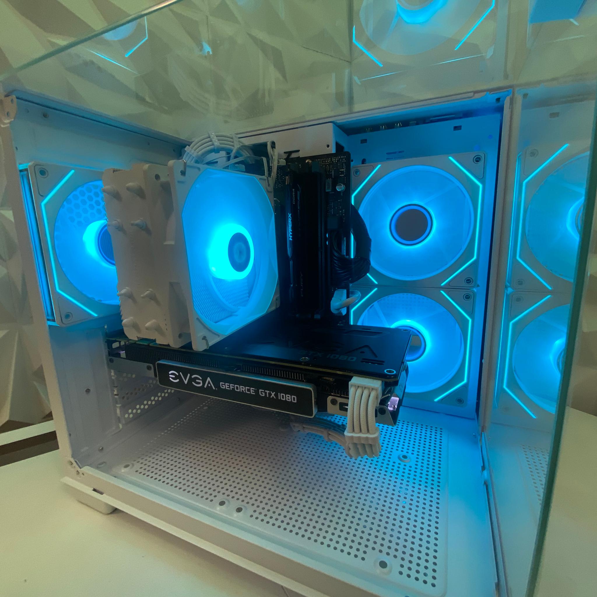 🎅🎅 White Elite Build – intel i5 9500 + GTX 1080 8GB | 1080P/1440P High FPS Ready