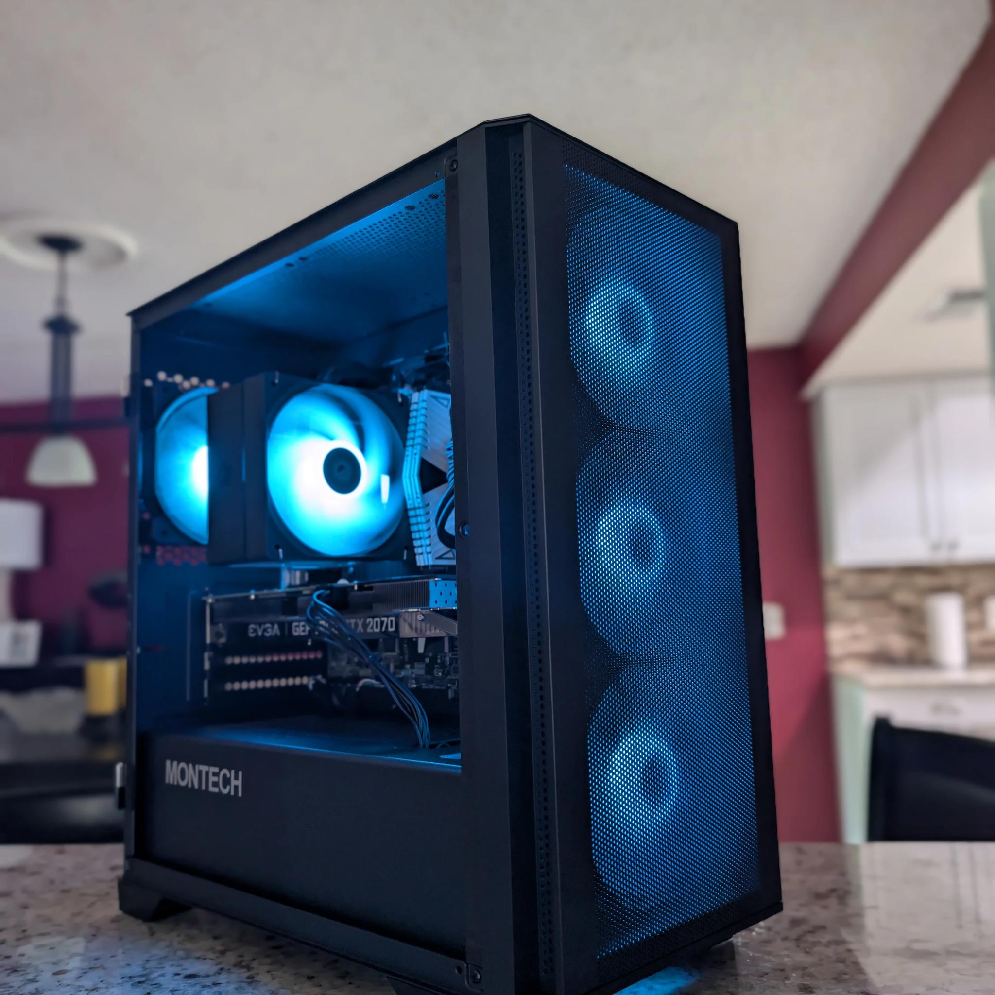 FAST RTX 2070 + i5 Custom RGB Gaming PC
