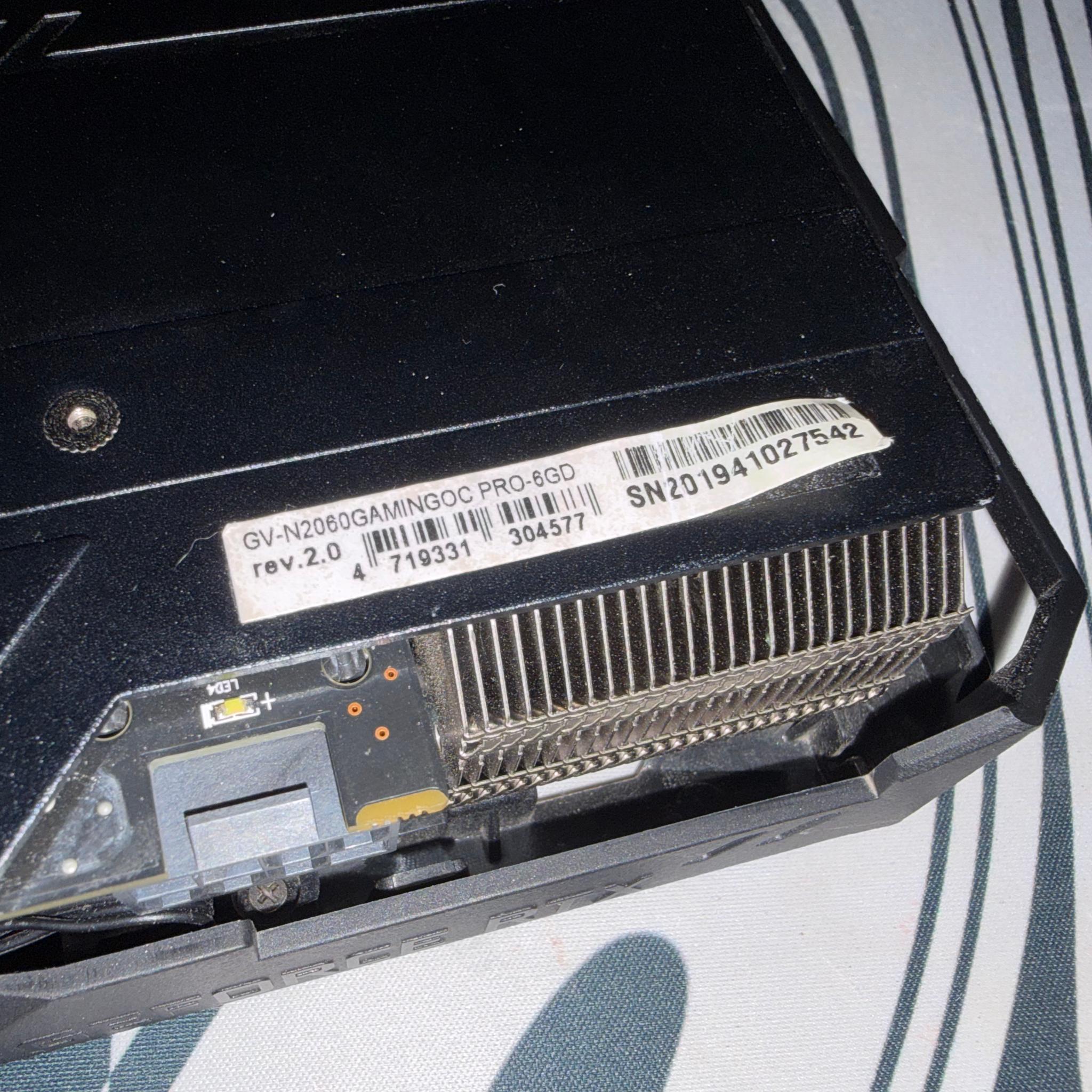 READ DESCRIPTION!!! Gigabyte 2060 6GB