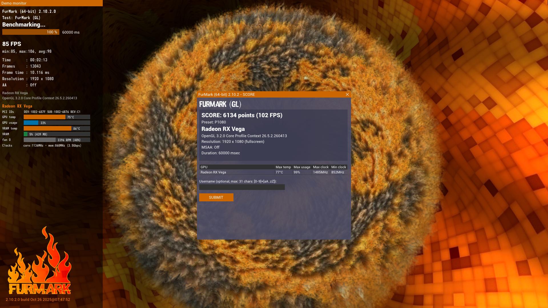 AMD Vega 64 Reference 8GB HBM2 2048-bit