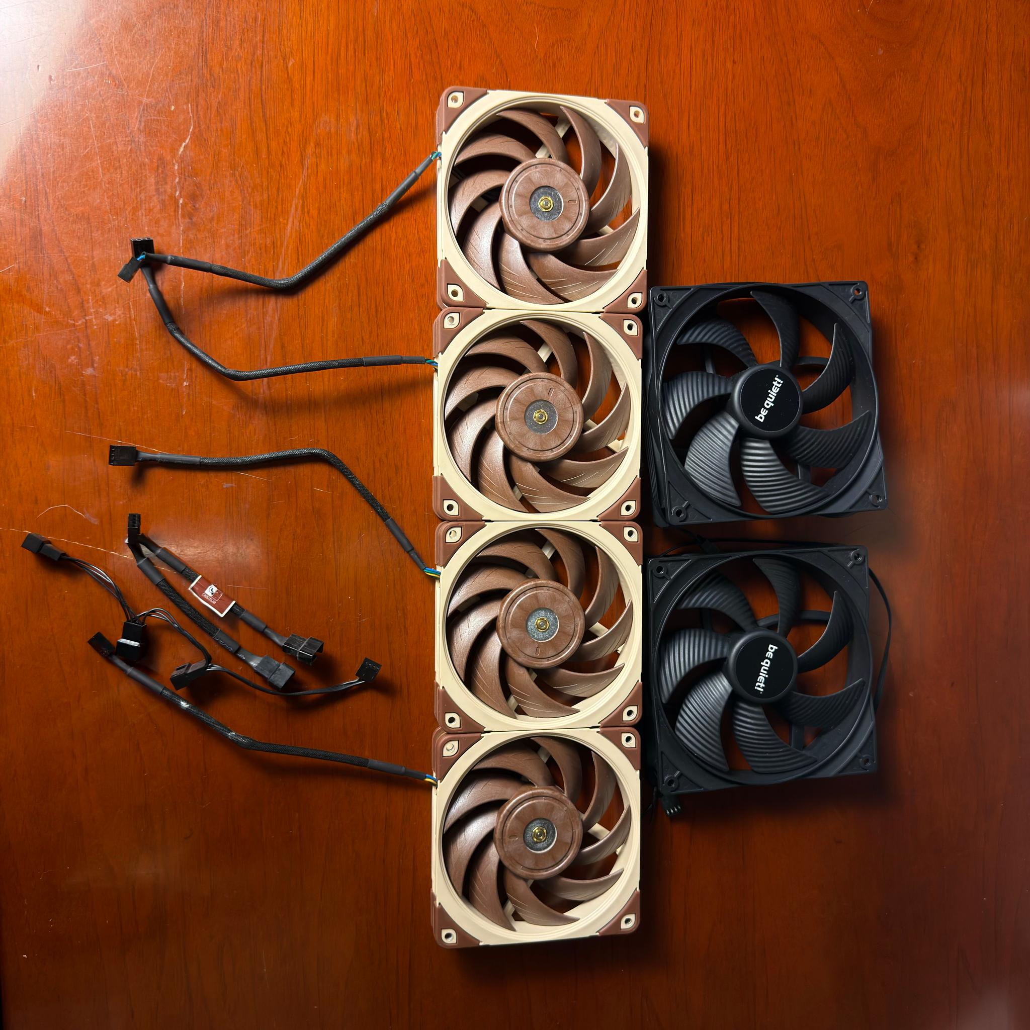 Noctua NF-A12x25 PWM + Bequite Pure wing 3