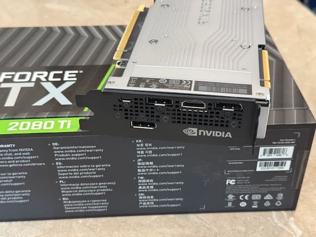 Founders Edition NVIDIA GeForce RTX 2080 Ti - 11GB GDDR6 - Like New!  In Original Box!