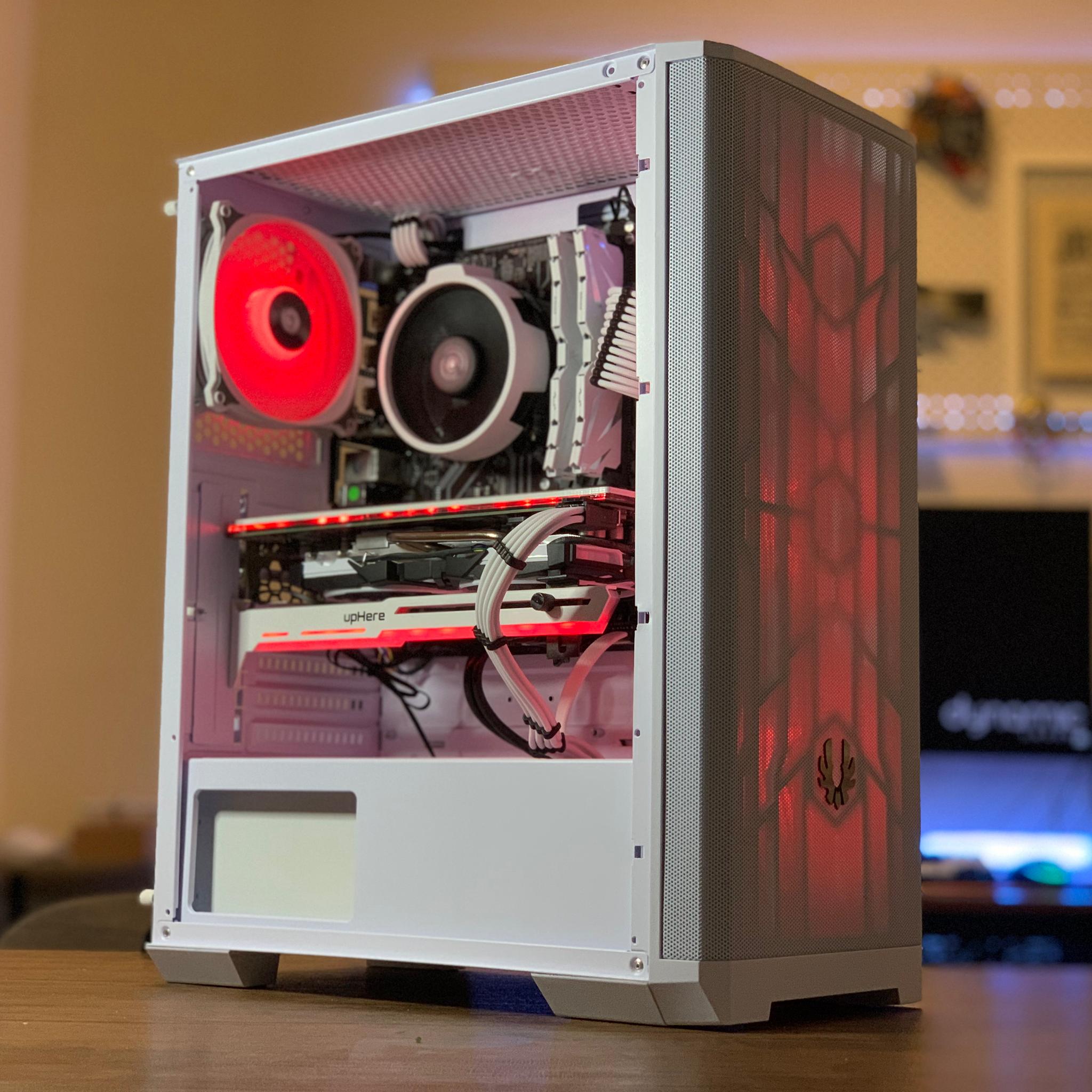 Entry Level White Gaming PC (Ryzen 5 2600 + RX 580) w/ WIFI
