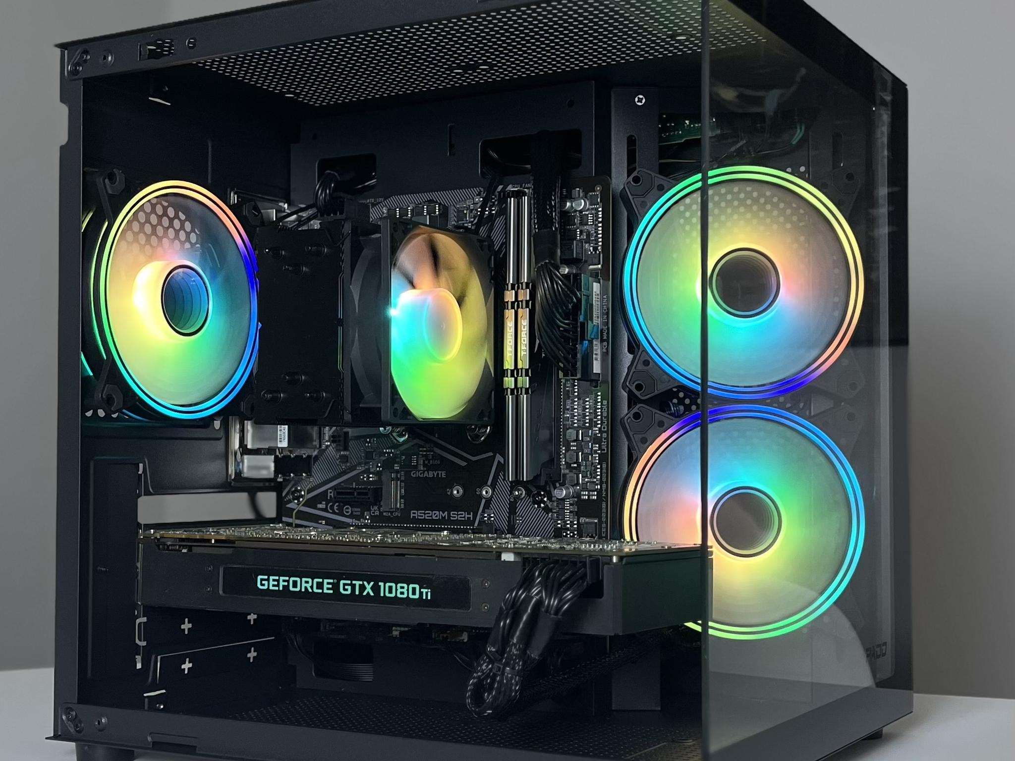 ▪️CLEAN LOOKING▪️💰 MAX PERFORMANCE 💰🟥RYZEN 5 5500🟥🟩 GTX 1080TI 🟩 GAMING PC