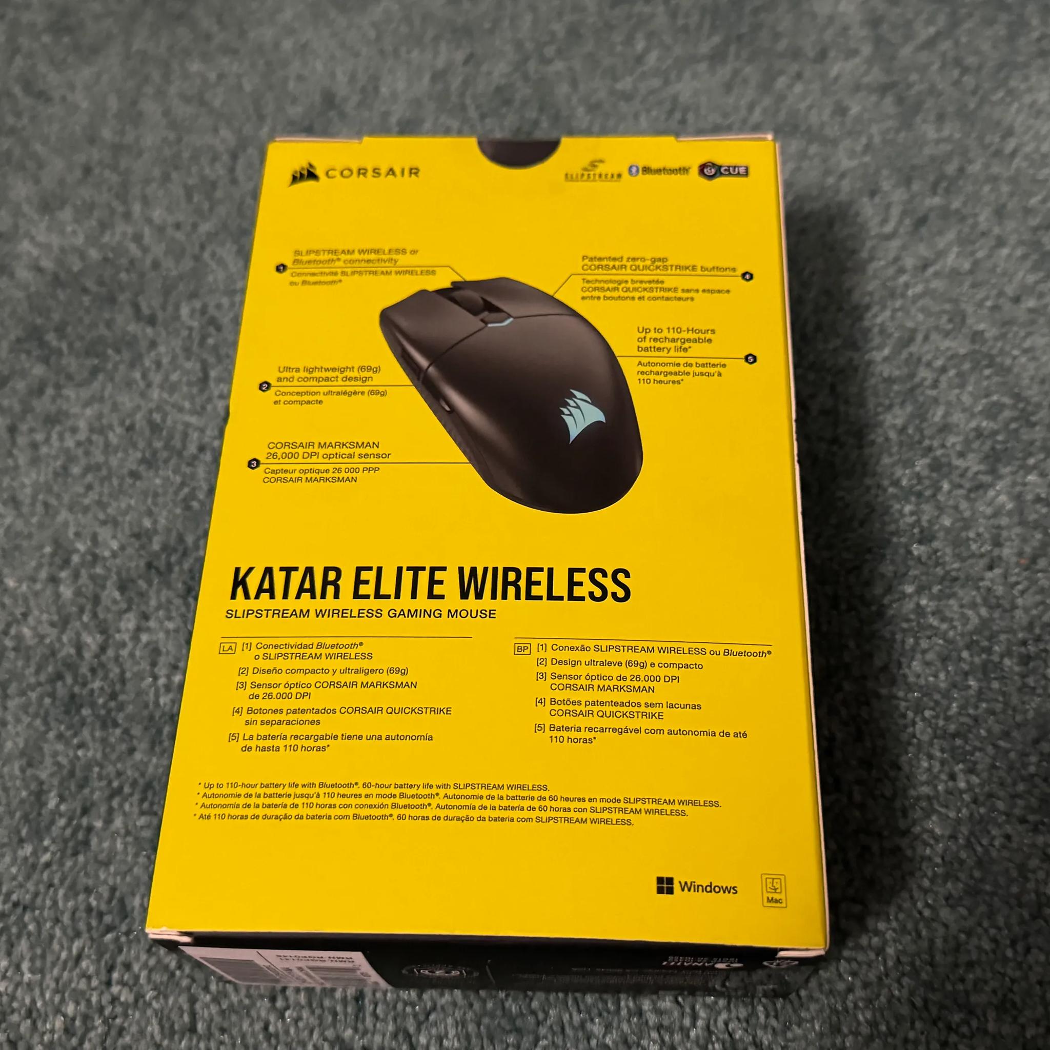 *BRAND NEW* 2022 Katar Elite Wireless RGB Gaming Mouse