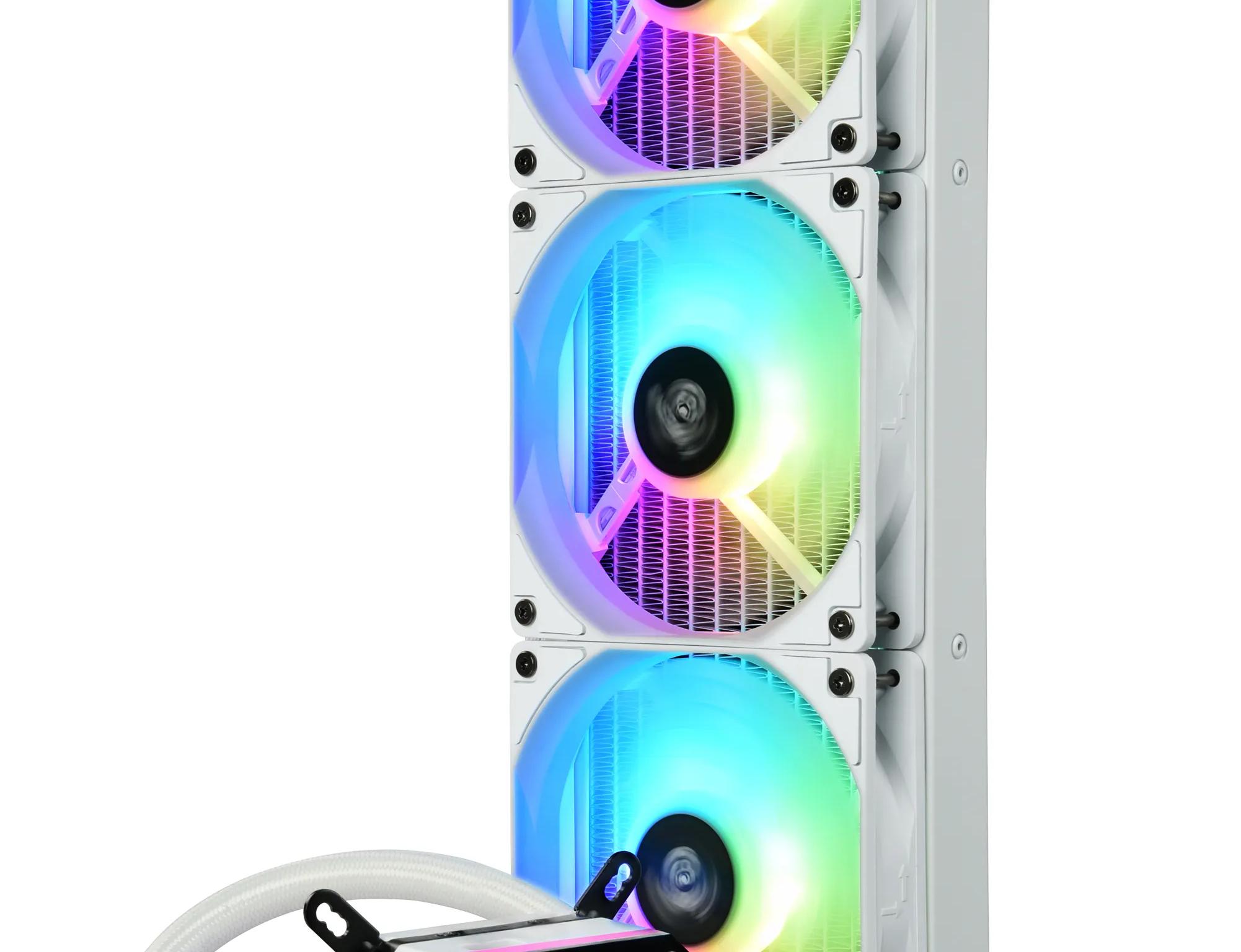 Enermax LIQMAX III 360mm ARGB AIO CPU Liquid Cooler White -  LGA 1700 & AM5 Kit Included