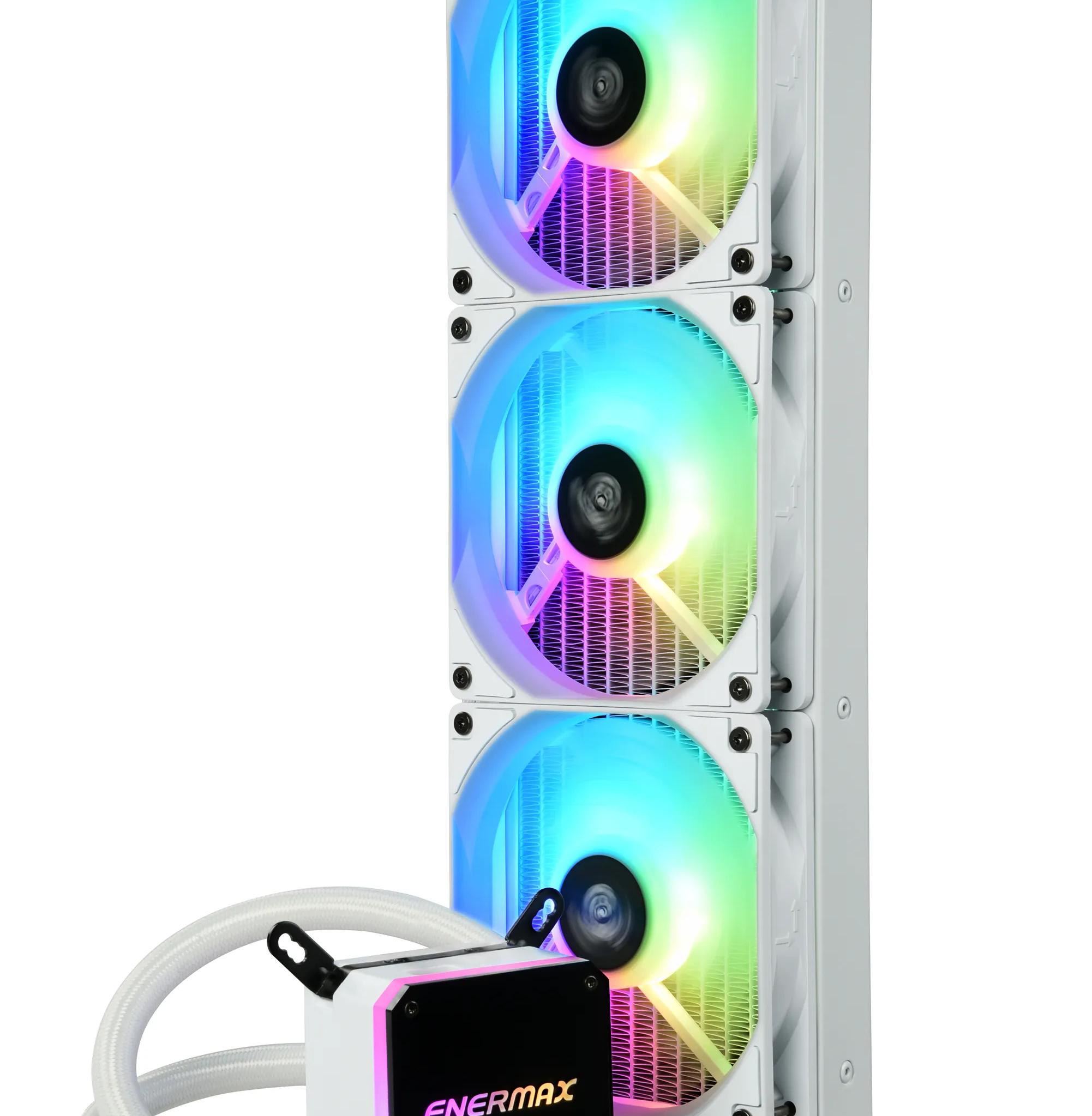 Enermax LIQMAX III 360mm ARGB AIO CPU Liquid Cooler White -  LGA 1700 & AM5 Kit Included
