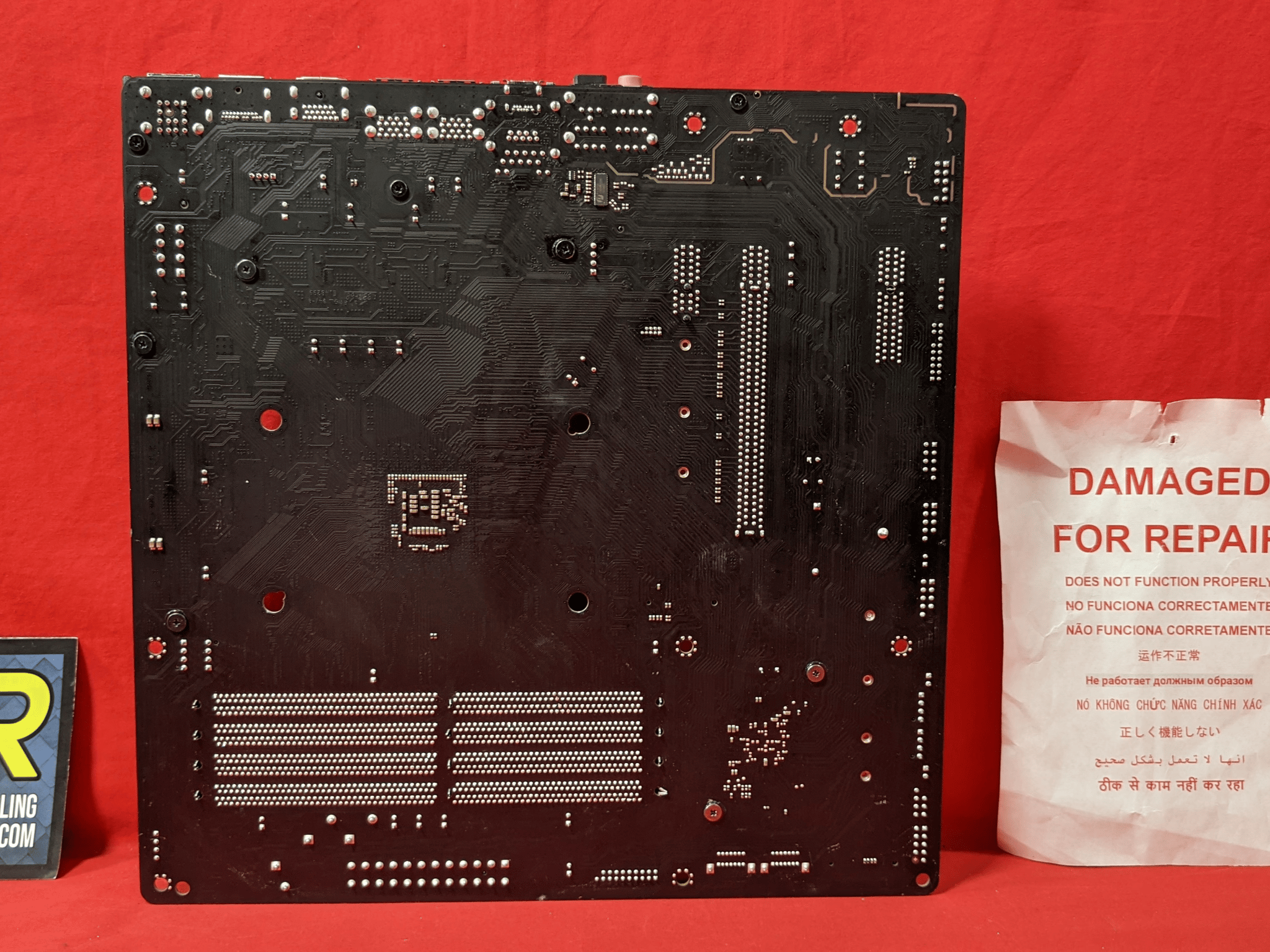 *AS IS/FOR REPAIR* ASRock B450M Steel Legend AMD Socket AM4 DDR4 MicroATX Desktop Motherboard No I/O