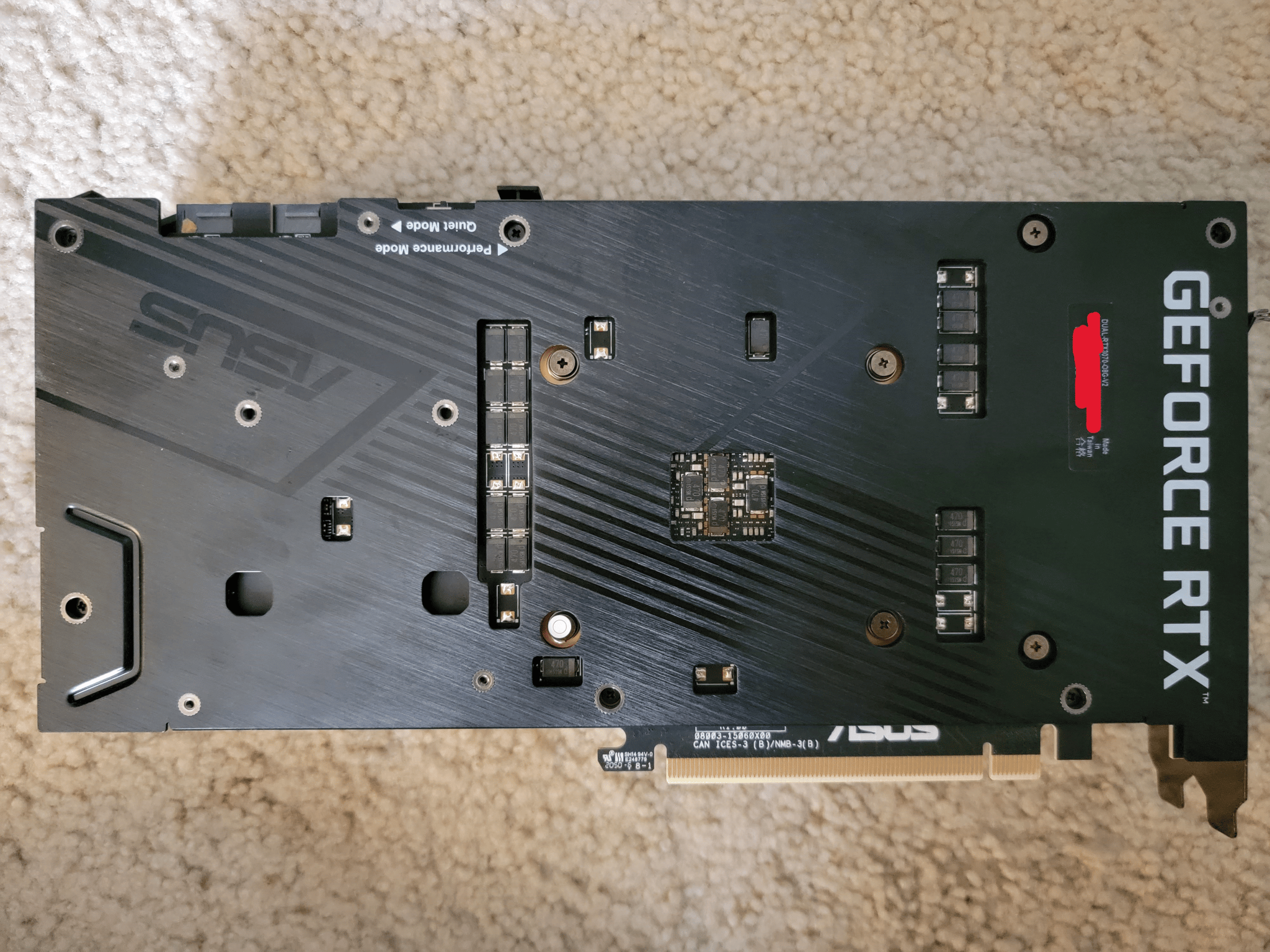 Asus Dual RTX 3070 V2 OC 8GB GDDR6 LHR Like New With Original Box