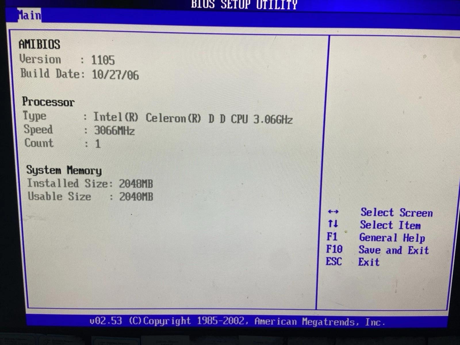 P5PE-VM Celeron D 3.06 GHz 2GB RAM ATX Retro Gaming PC w/USB CDROM NO HDD